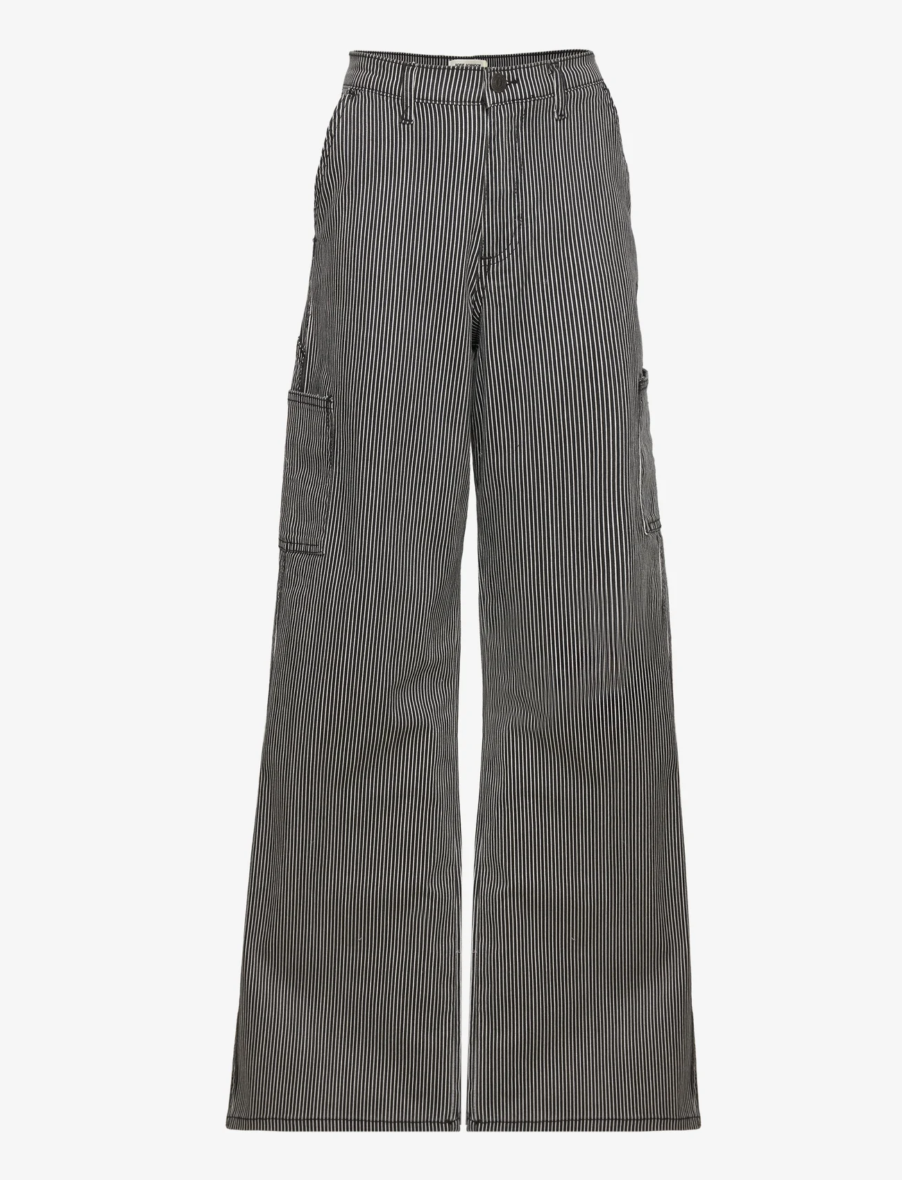 Sofie Schnoor Young - Pants - jeans met wijde pijpen - black off white - 0