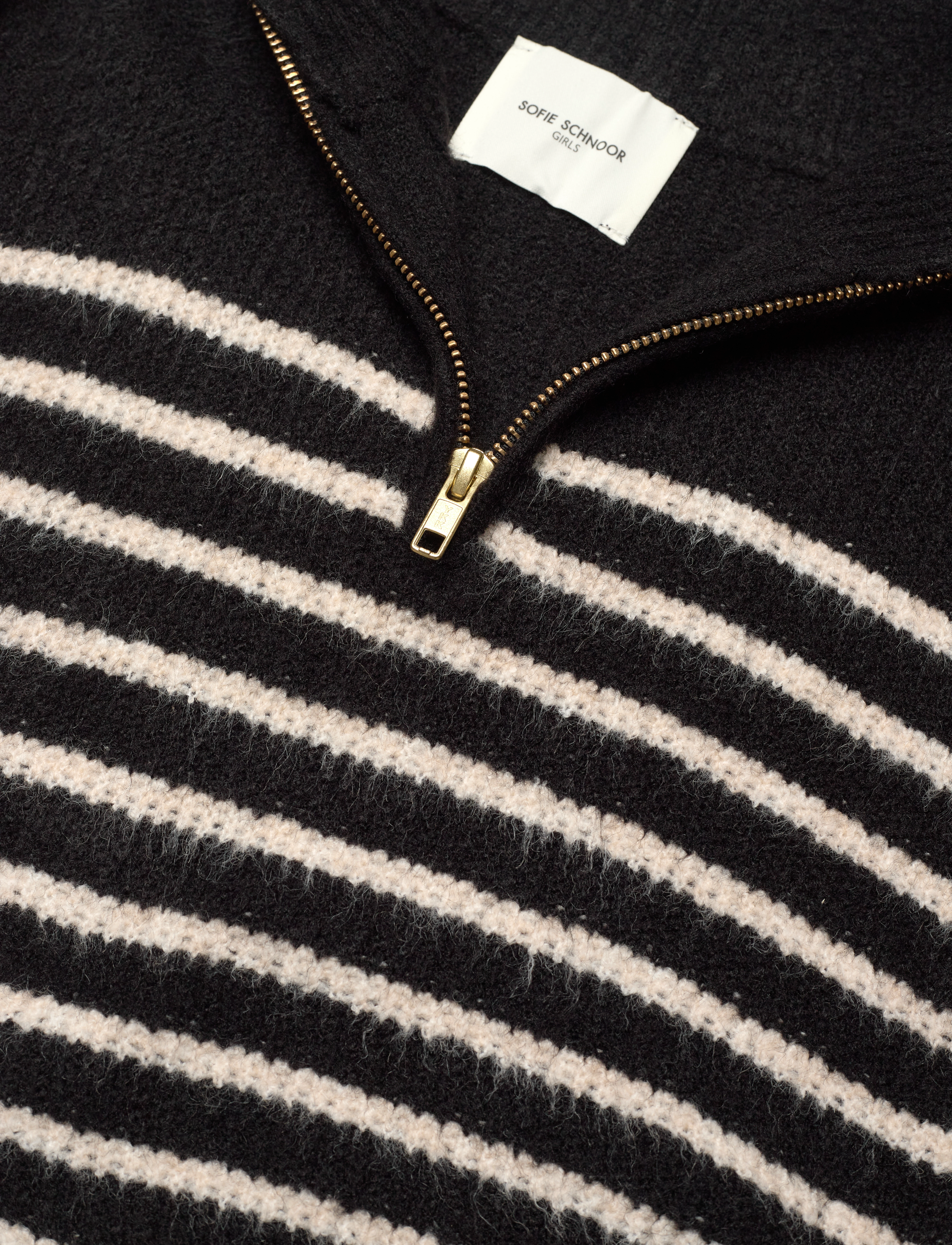 Sofie Schnoor Young - Knit - black off white - 2