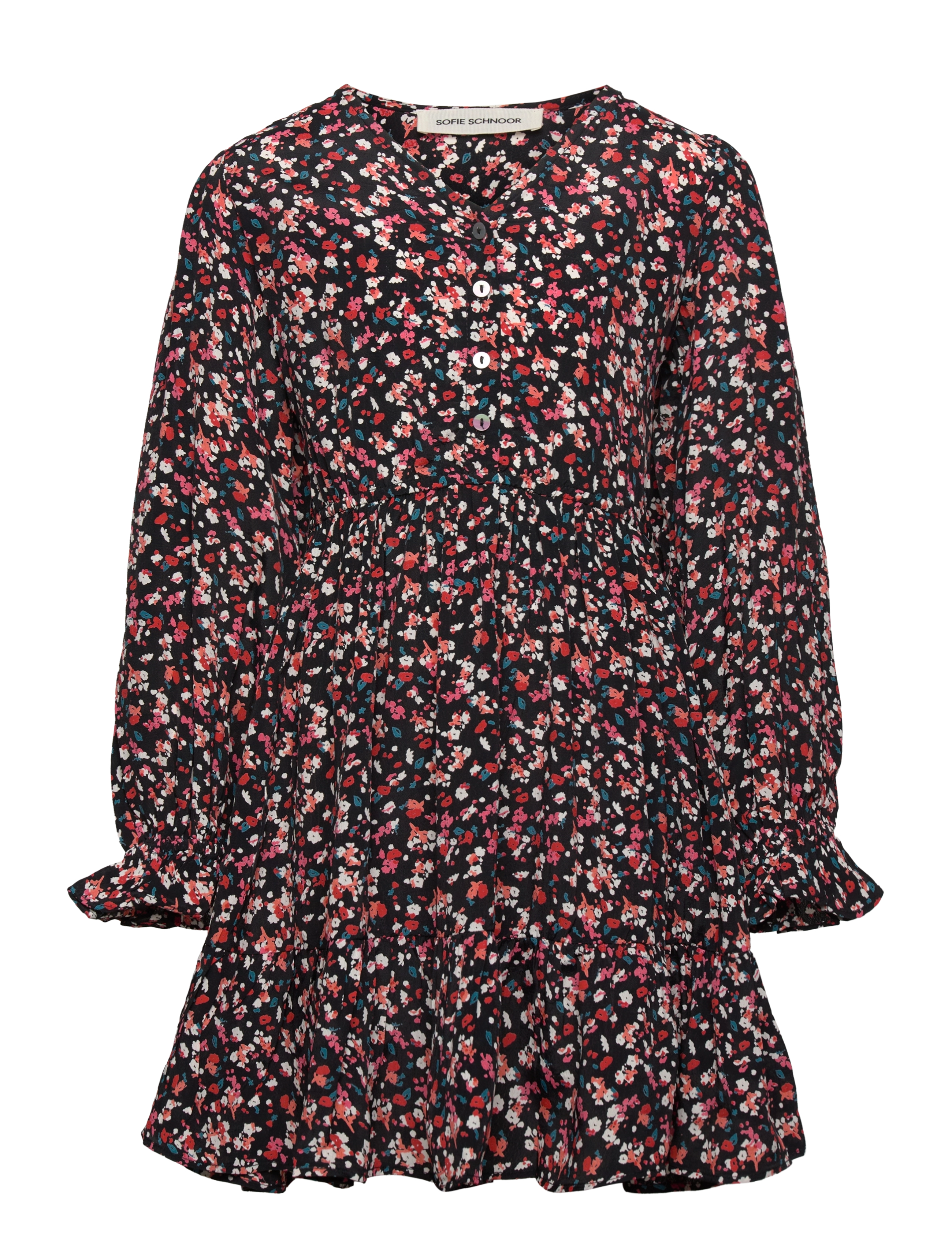 Sofie Schnoor Young AureaSY Dress - Kleider - BLACK FLOWER / multi