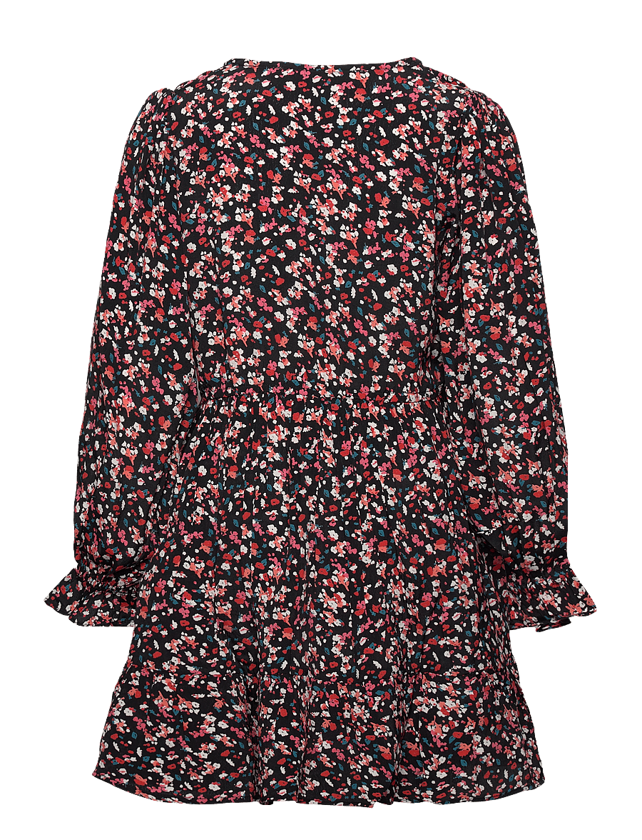 Sofie Schnoor Young - AureaSY Dress - long-sleeved casual dresses - black flower - 1