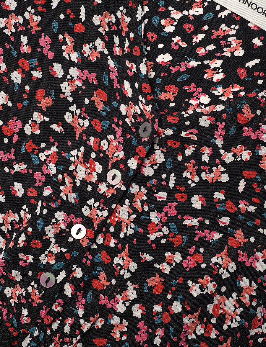 Sofie Schnoor Young - AureaSY Dress - long-sleeved casual dresses - black flower - 2