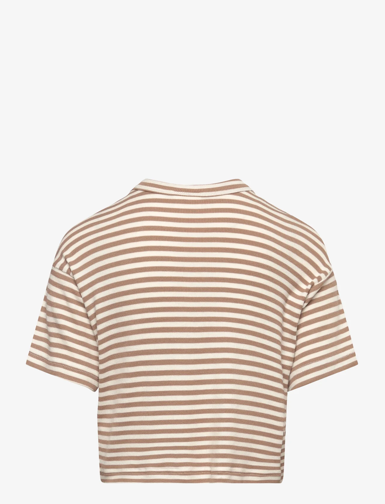 Sofie Schnoor Young - T-shirt - short-sleeved t-shirts - beige striped - 1
