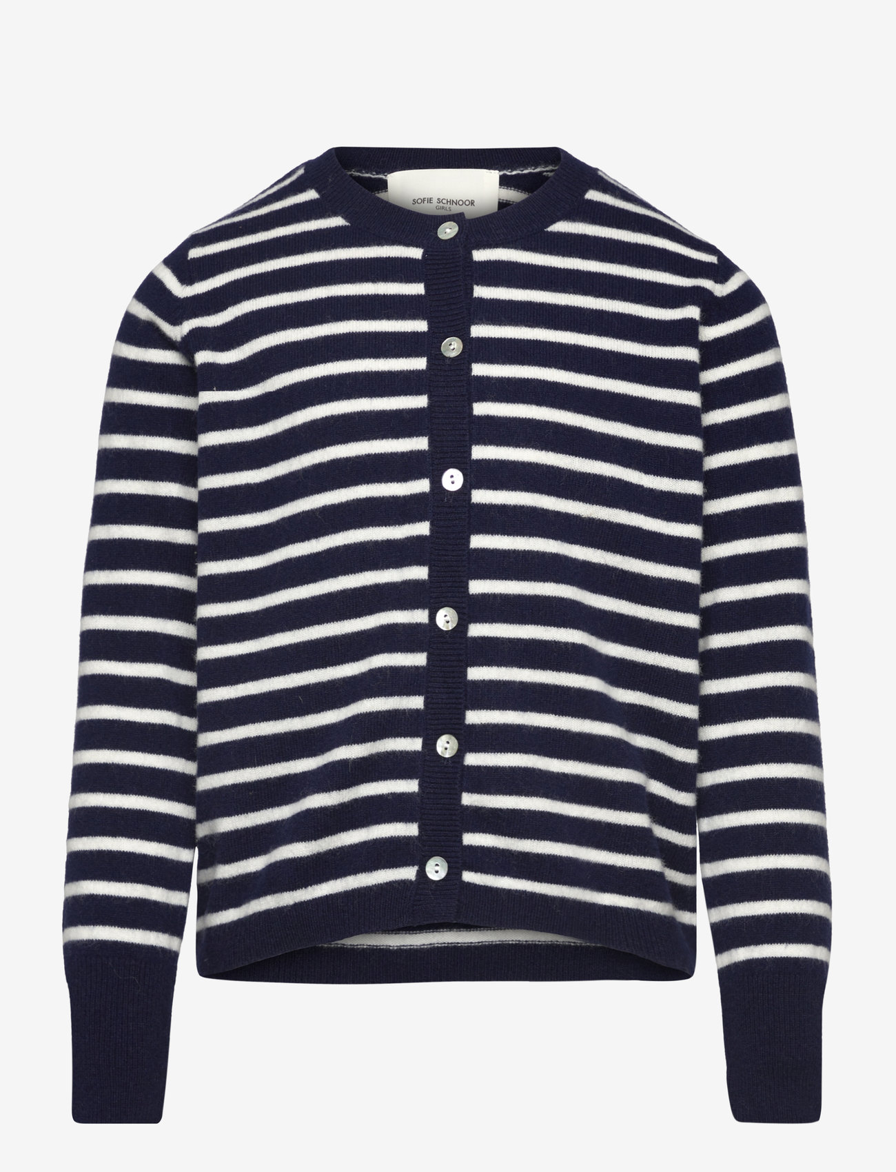 Sofie Schnoor Young - CISSESY STRIPE CARDIGAN - herbstliche kleidung - dark blue striped - 0