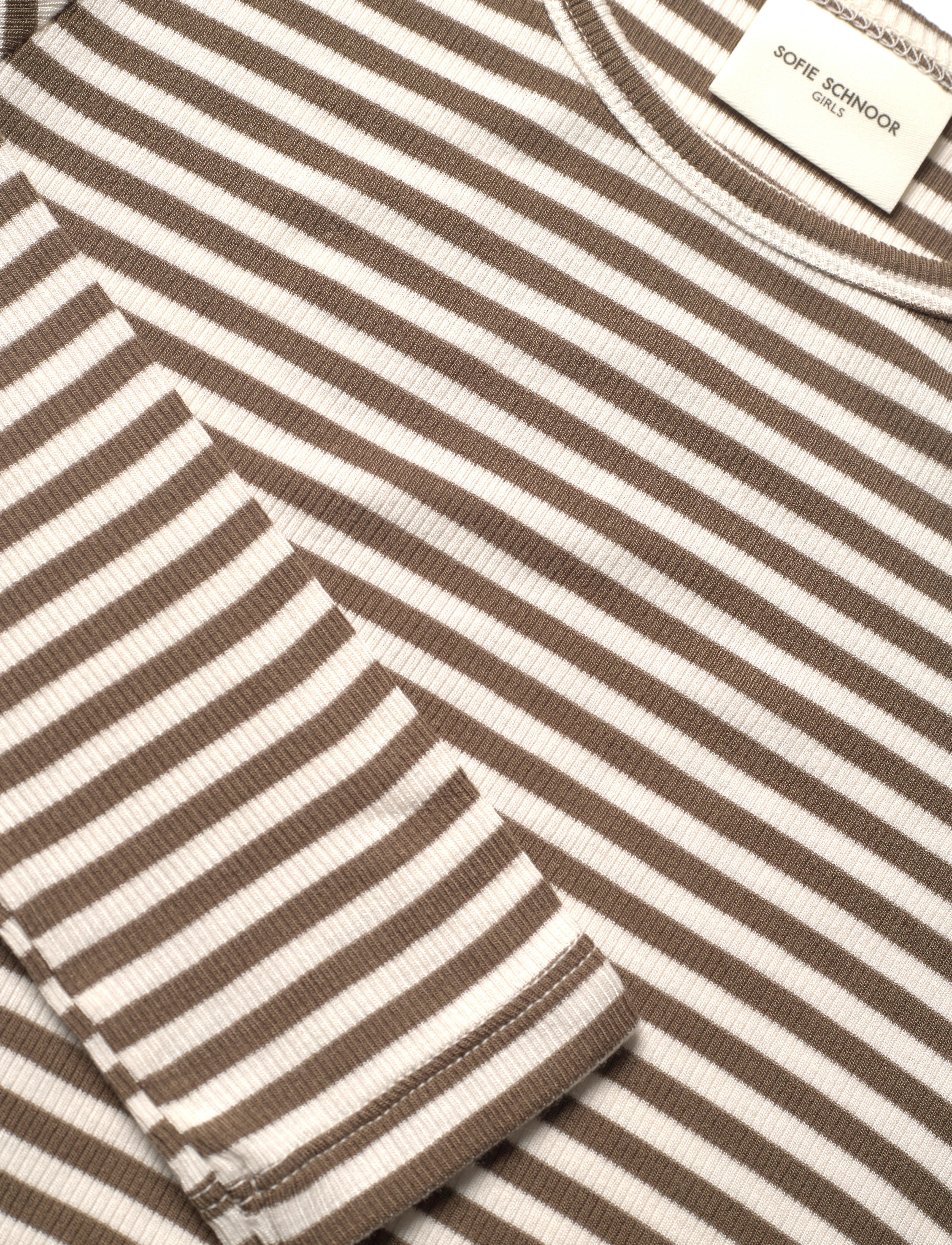 Sofie Schnoor Young - PETRICIASY T-SHIRT LONG SLEEVE - army stripe - 2