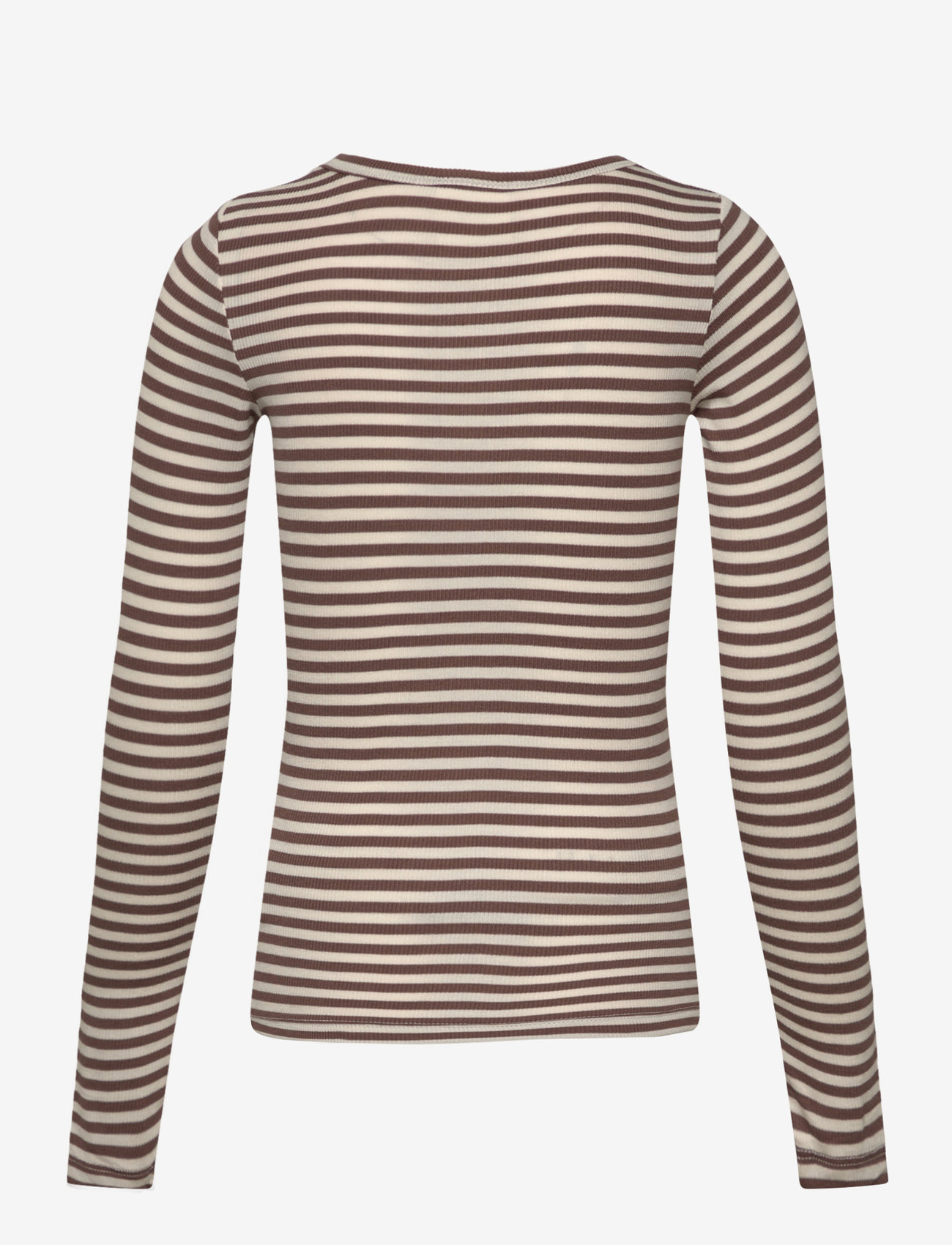 Sofie Schnoor Young - PETRICIASY T-SHIRT LONG SLEEVE - brown striped - 1