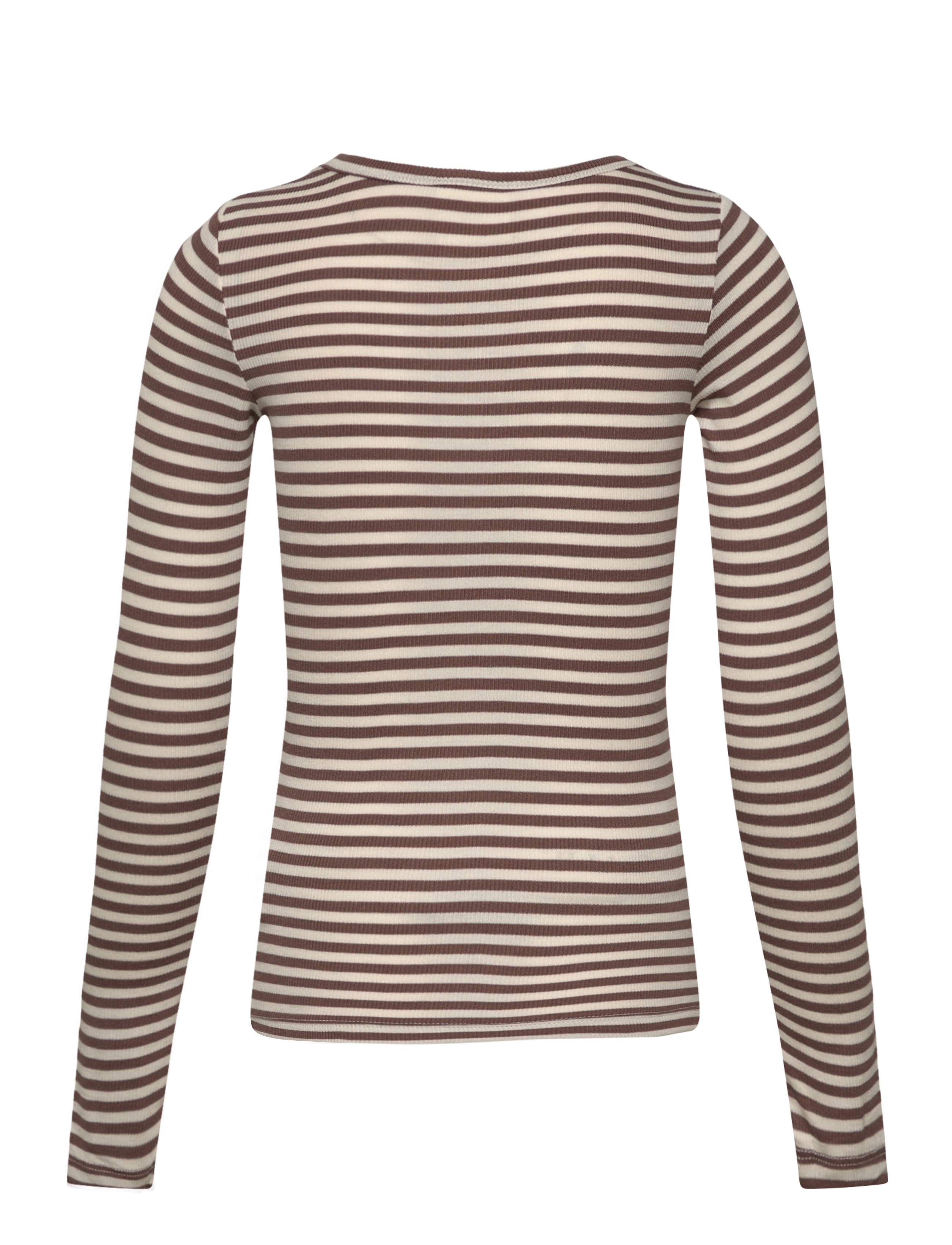 Sofie Schnoor Young - PETRICIASY T-SHIRT LONG SLEEVE - brown striped - 1