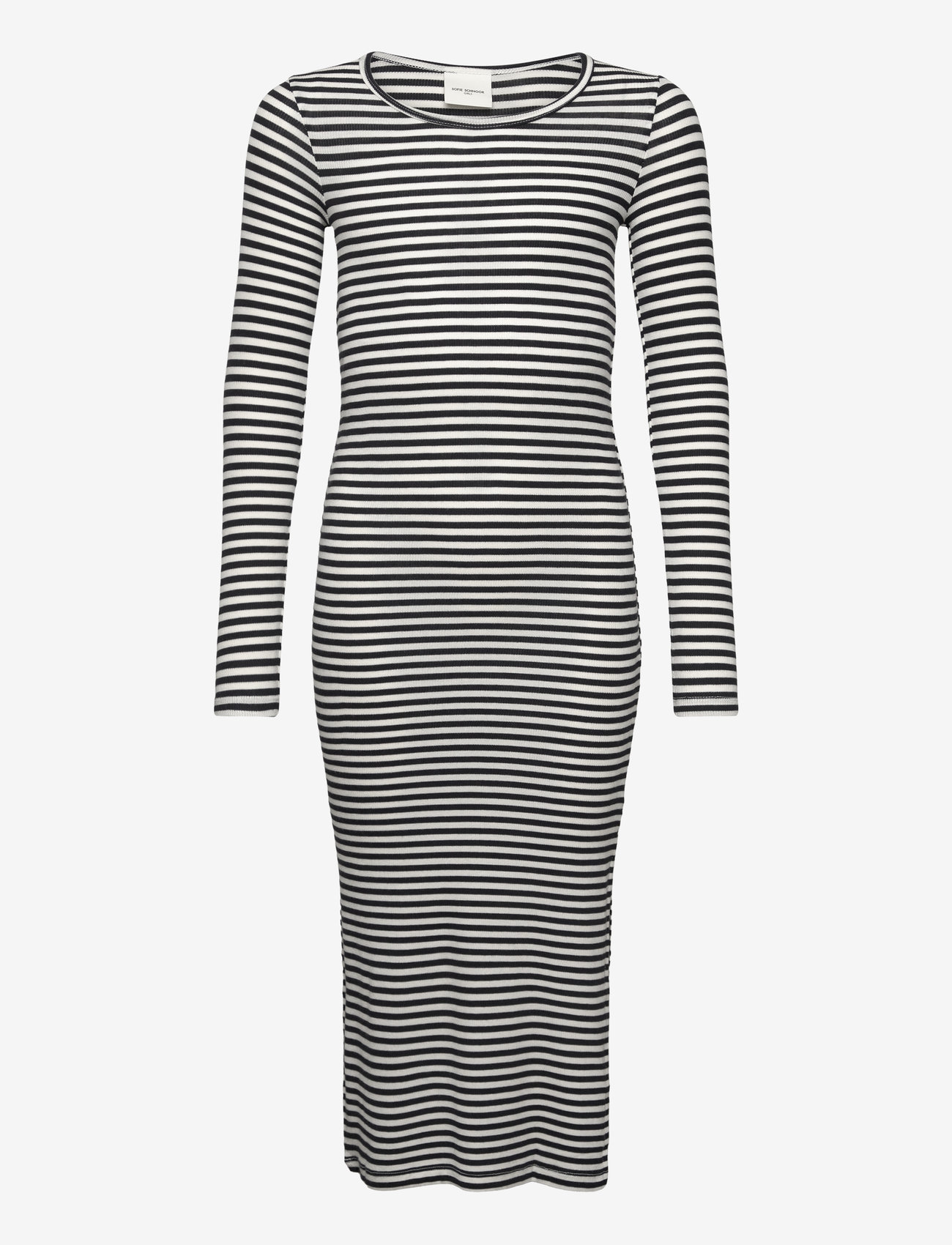 Sofie Schnoor Young - FACITASY DRESS - pikkade varrukatega vabaaja kleidid - navy striped - 0