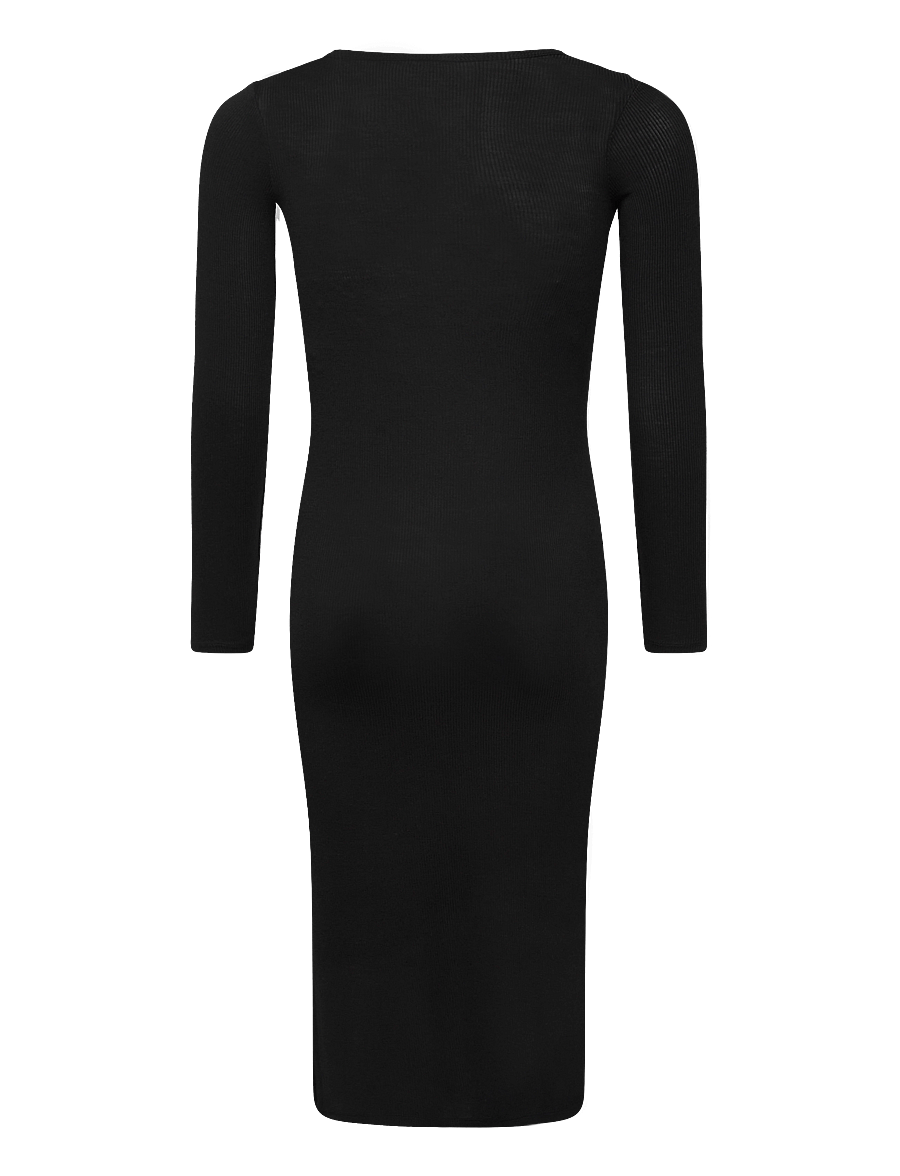 Sofie Schnoor Young - FACITASY DRESS - långärmade vardagsklänningar - black - 1