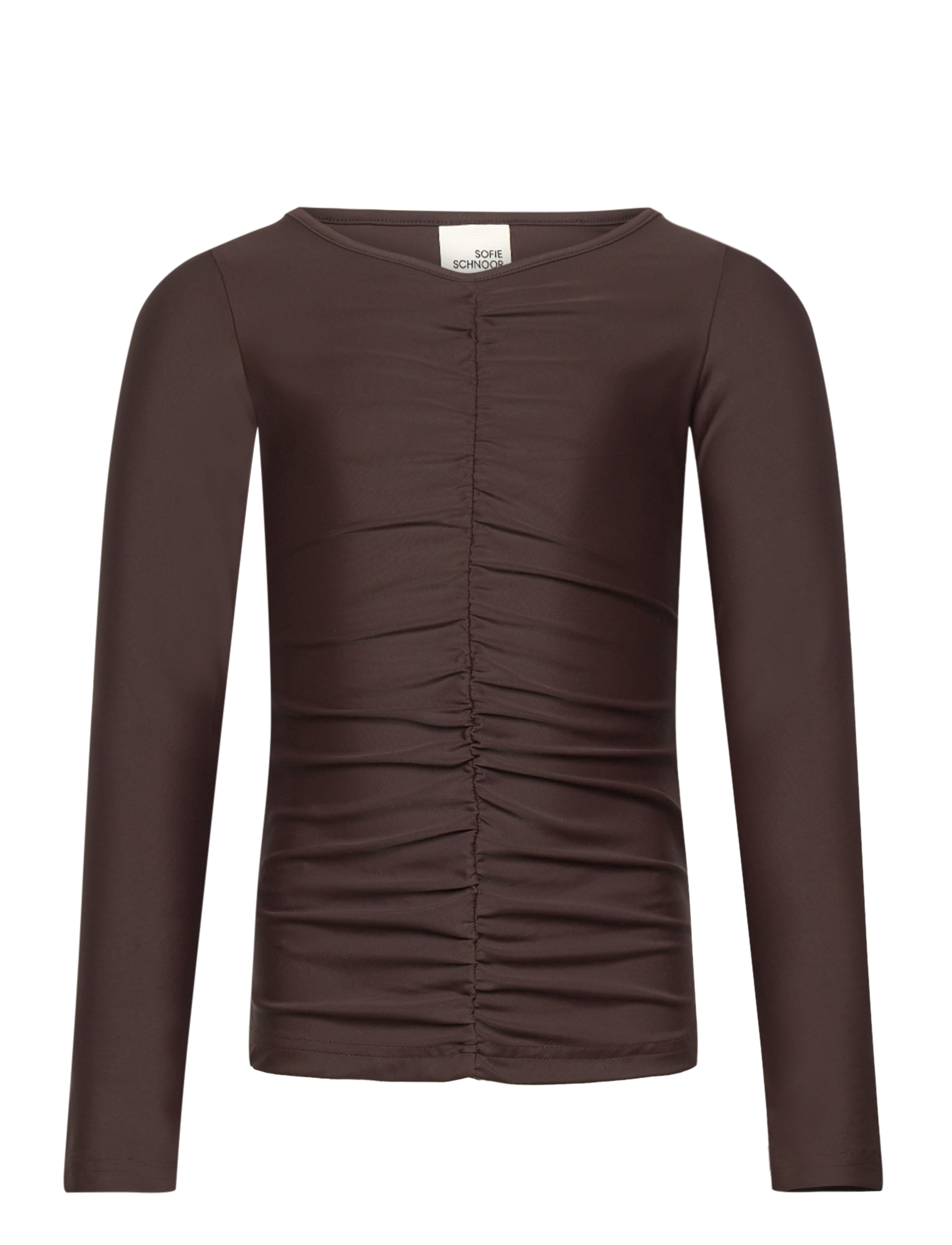 Sofie Schnoor Young EBELLSY T-SHIRT LONG SLEEVE - Nach Größe einkaufen - BROWN FUDGE / brown