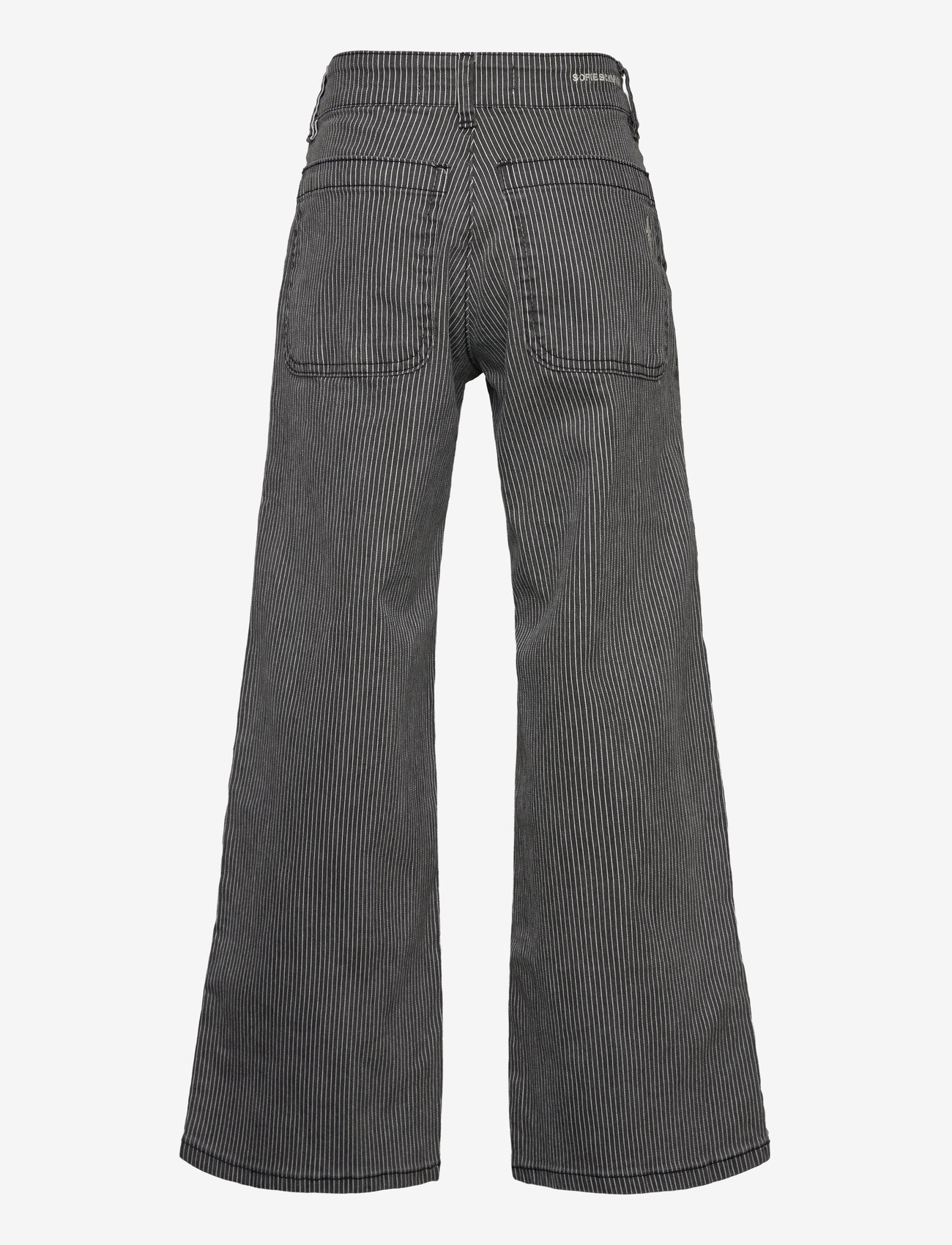Sofie Schnoor Young - GITTESY TROUSERS - hosen mit weitem bein - black thin stripe - 1
