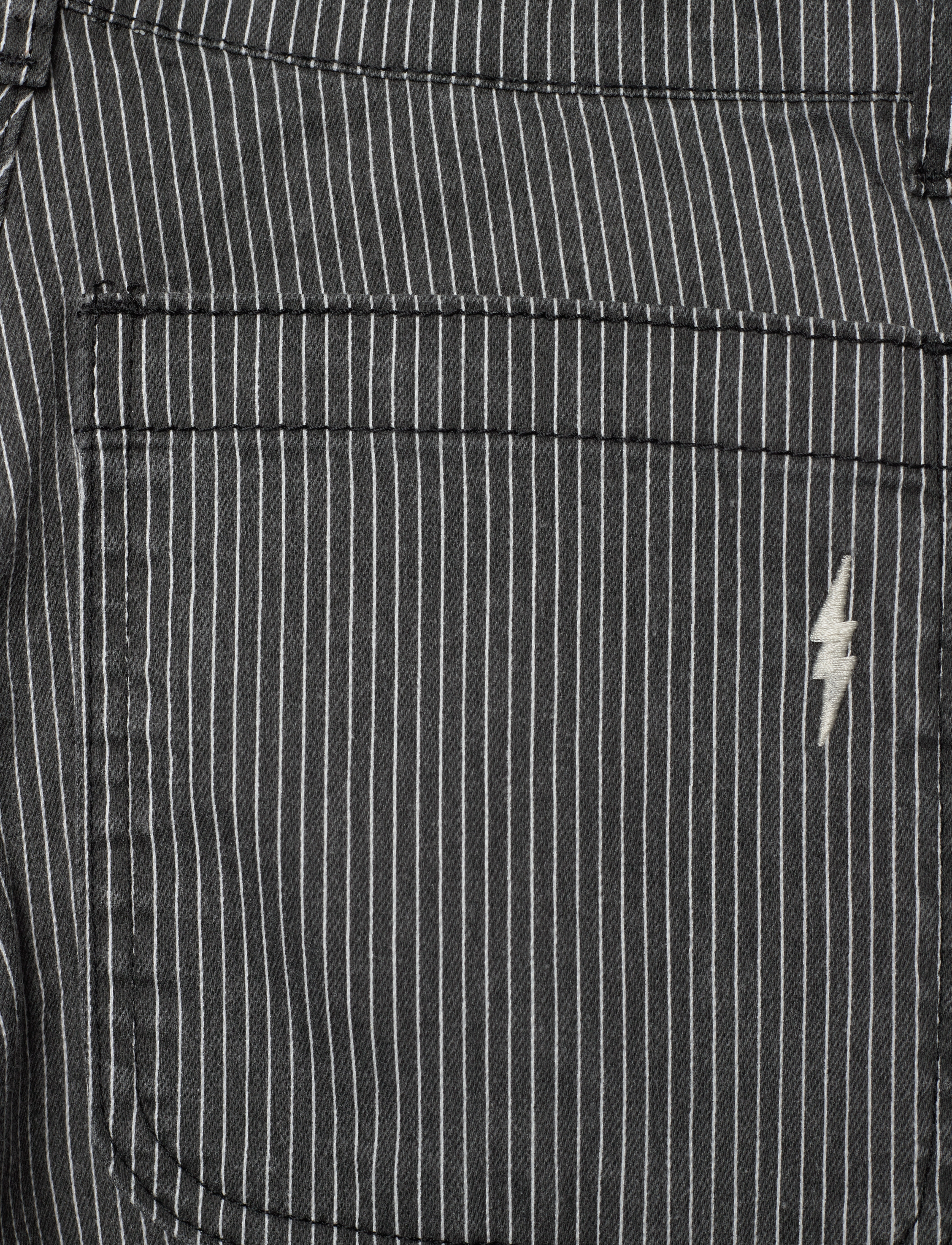Sofie Schnoor Young - GITTESY TROUSERS - brede jeans - black thin stripe - 4