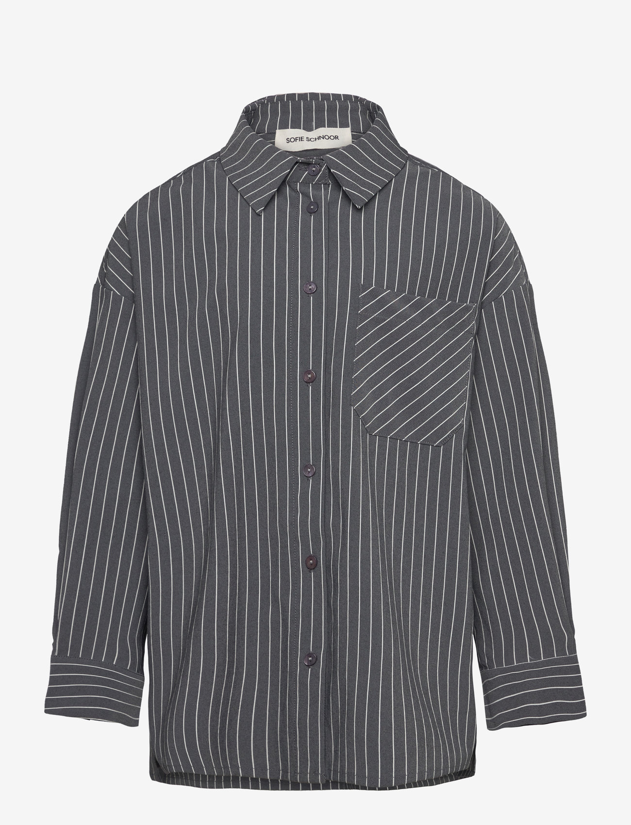 Sofie Schnoor Young - KALIASY SHIRT - grey striped - 1