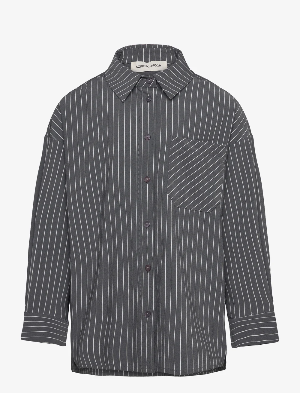 Sofie Schnoor Young - Shirt - långärmade skjortor - grey striped - 1