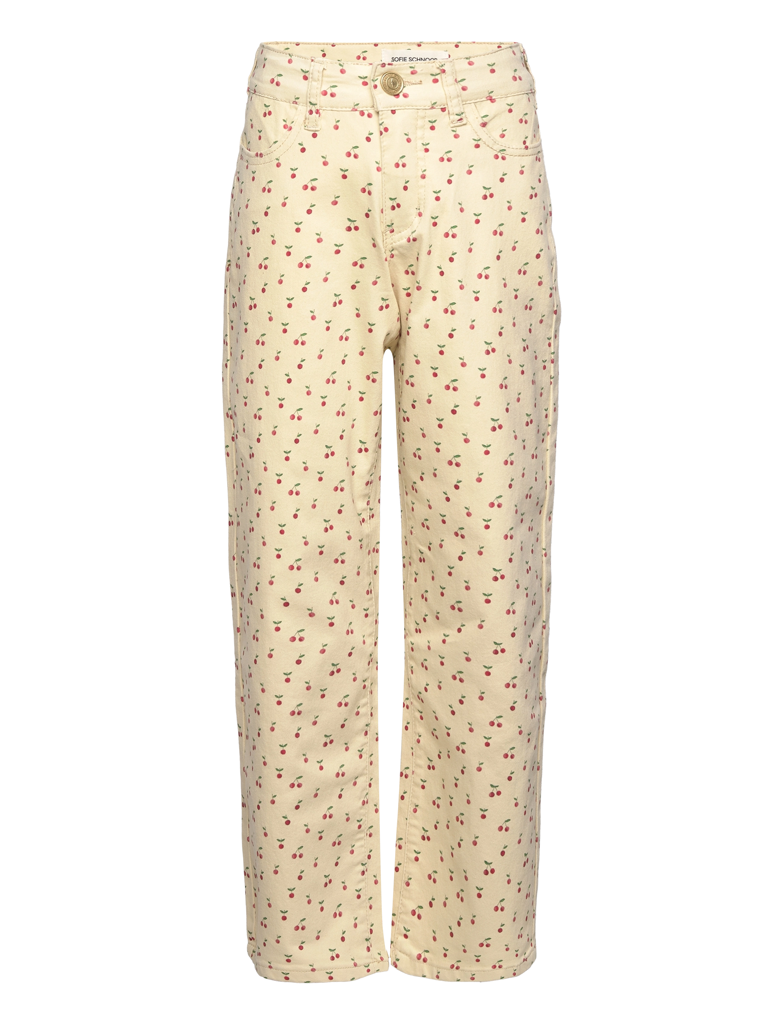 Sofie Schnoor Young SIENNASY TROUSERS - 4 for 3 - ANTIQUE WHITE / yellow