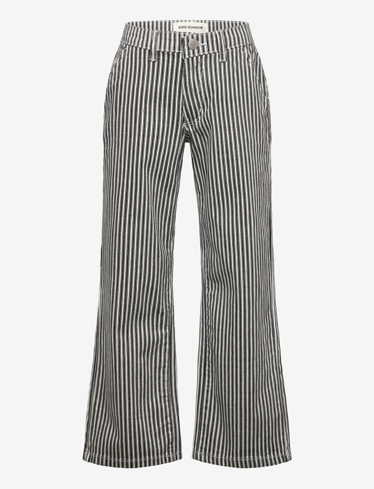Sofie Schnoor Young - SIENNASY TROUSERS - sügisesed riided - black striped - 0