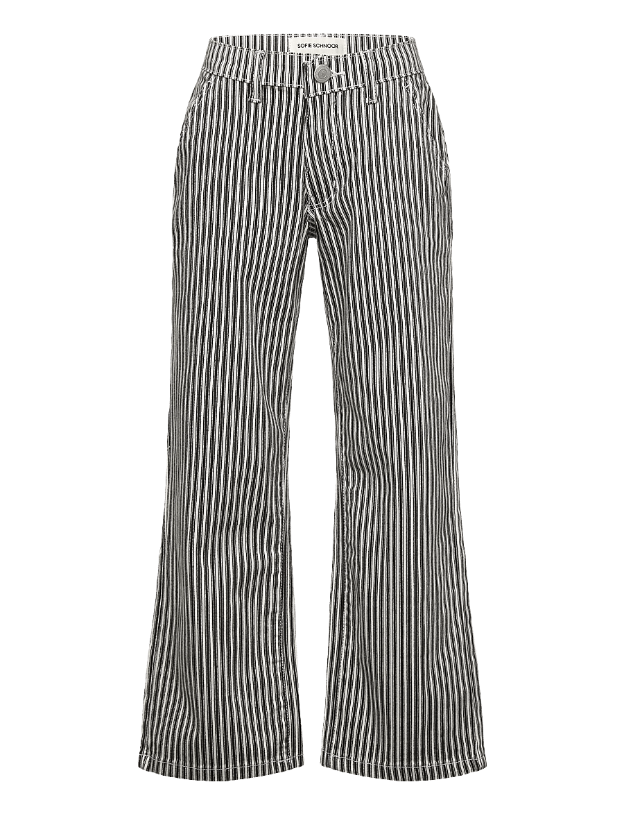 Sofie Schnoor Young - SIENNASY TROUSERS - trousers - black striped - 0