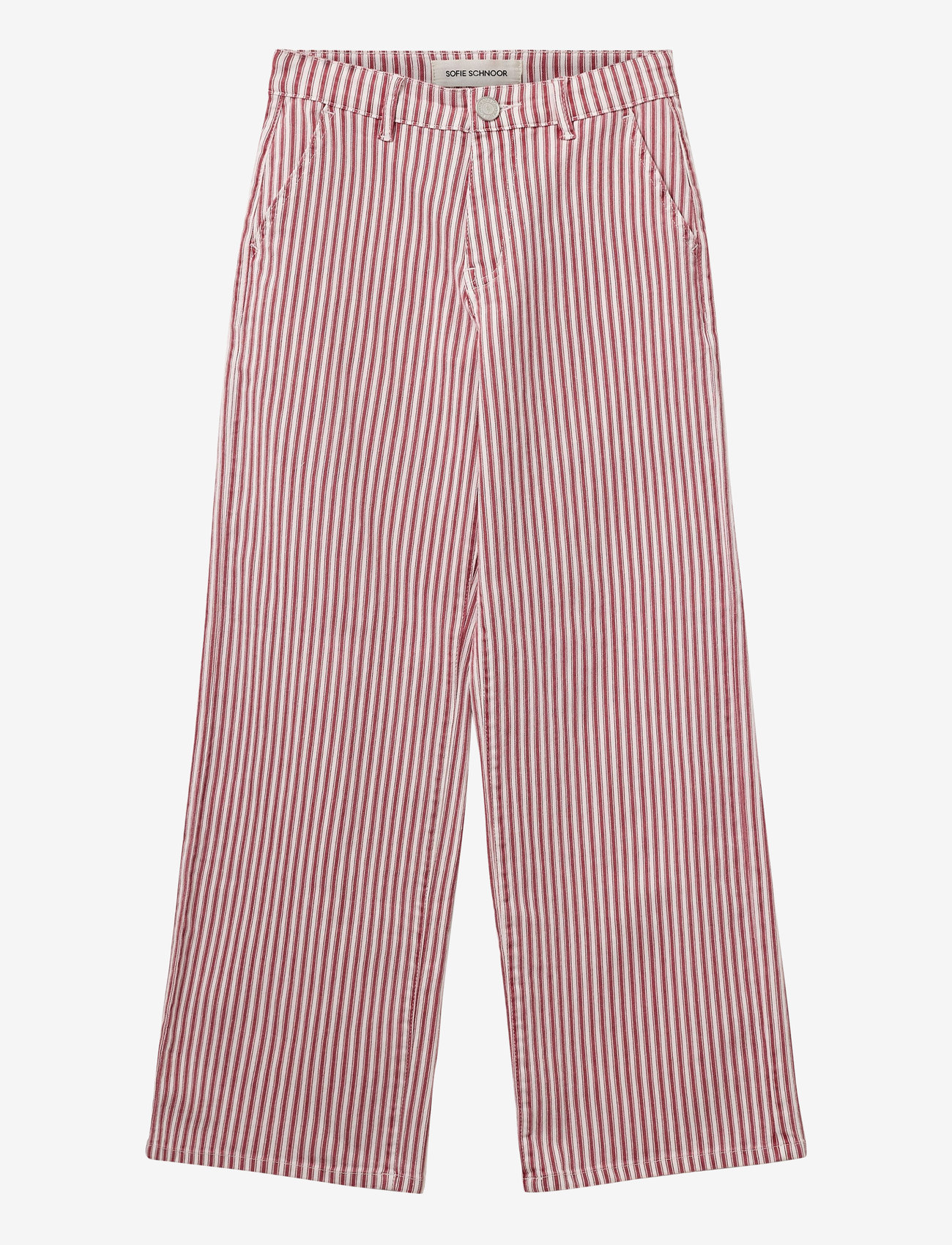 Sofie Schnoor Young SIENNASY TROUSERS - Trousers - RED STRIPED / red
