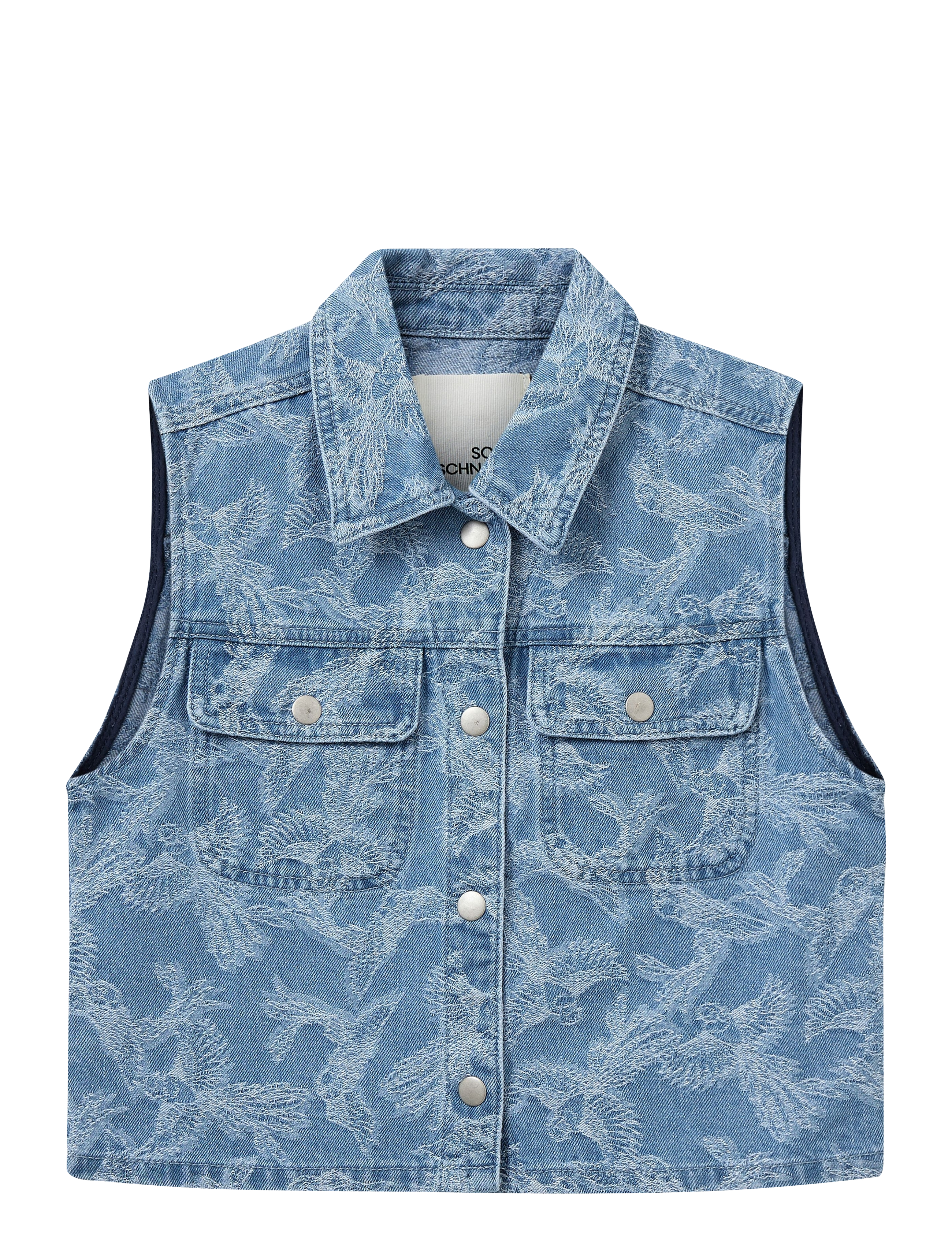 Sofie Schnoor Young Carolesy Vest, Denim Vest, Blå, Str: 164