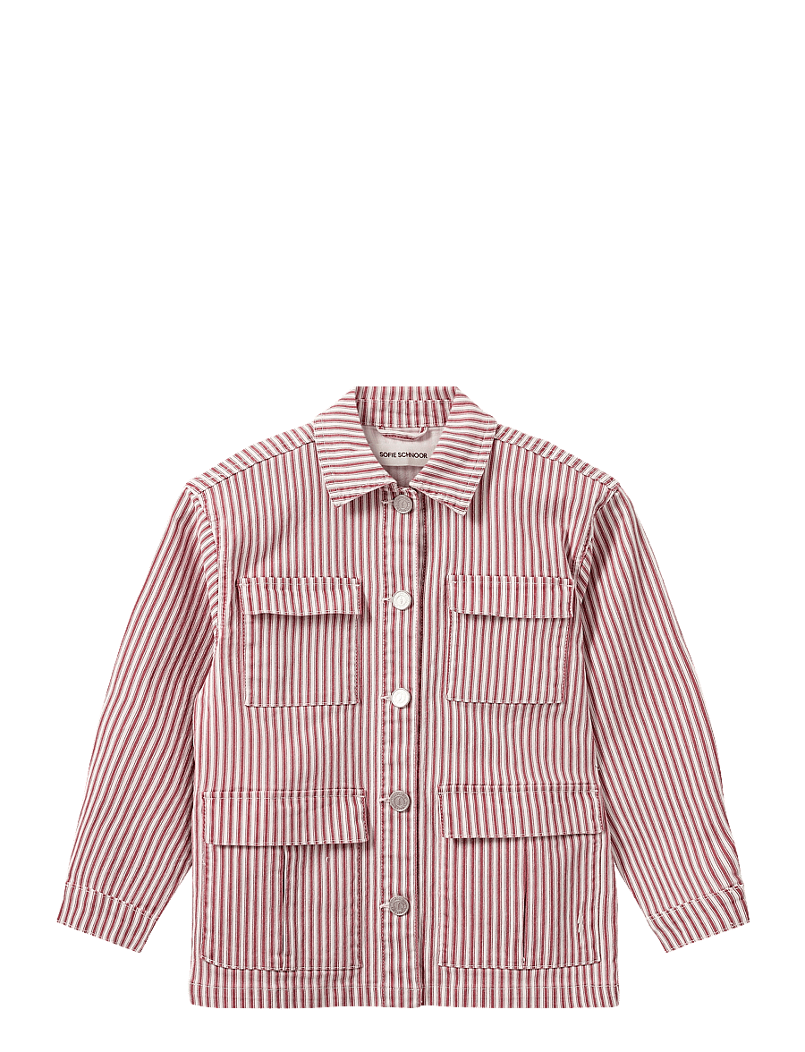 Sofie Schnoor Young - LYNNSY JACKET - leichte jacken - red striped - 0