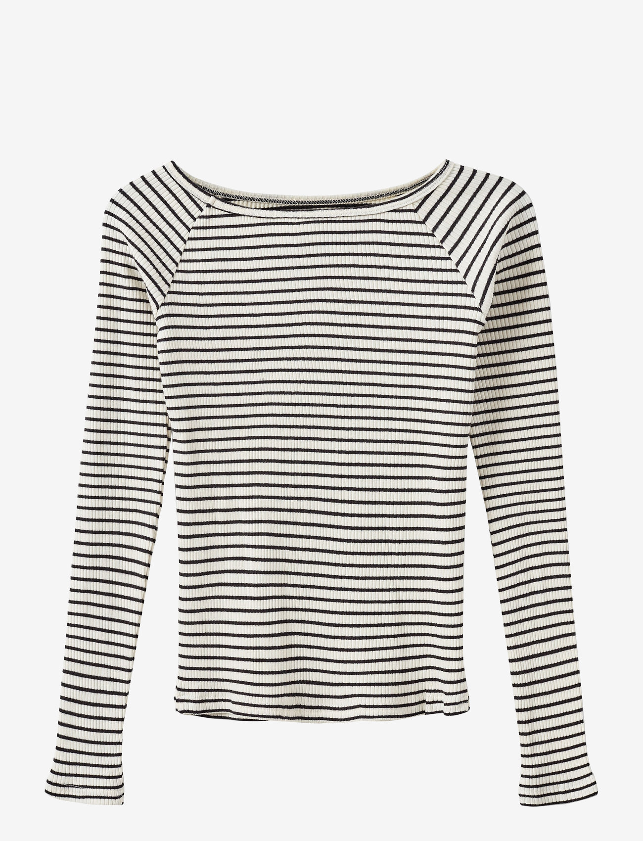 Sofie Schnoor Young - SOMASY T-SHIRT LONG SLEEVE - pikkade varrukatega t-särgid - black striped - 1
