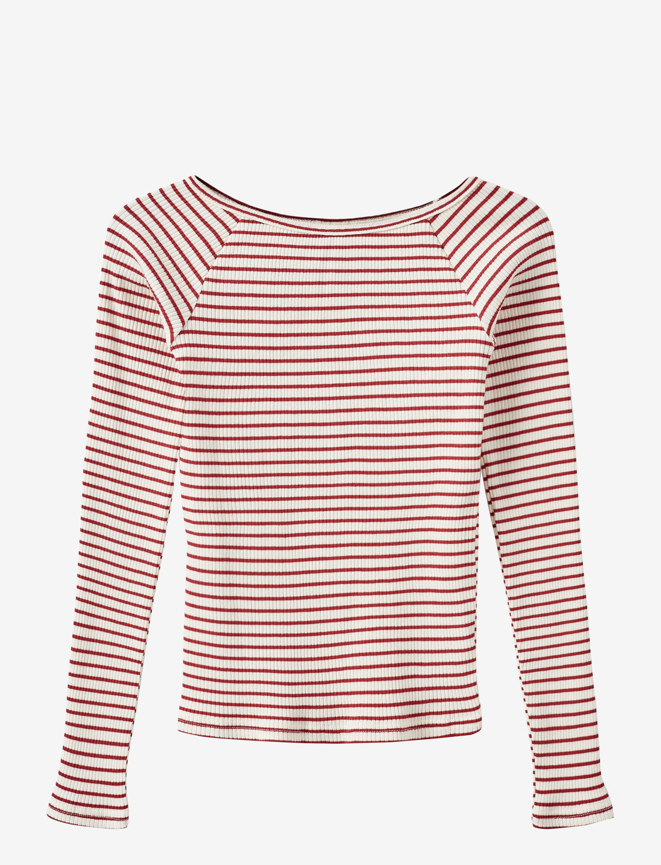 Sofie Schnoor Young - SOMASY T-SHIRT LONG SLEEVE - pikkade varrukatega t-särgid - red striped - 0