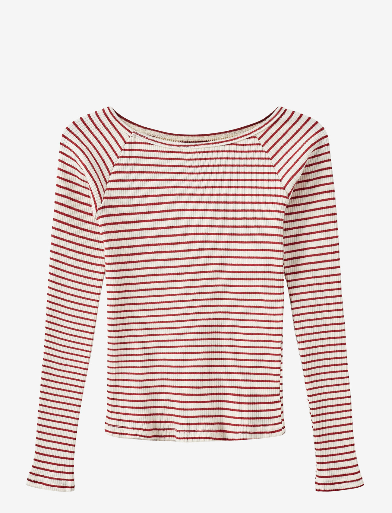Sofie Schnoor Young - SOMASY T-SHIRT LONG SLEEVE - pikkade varrukatega t-särgid - red striped - 1