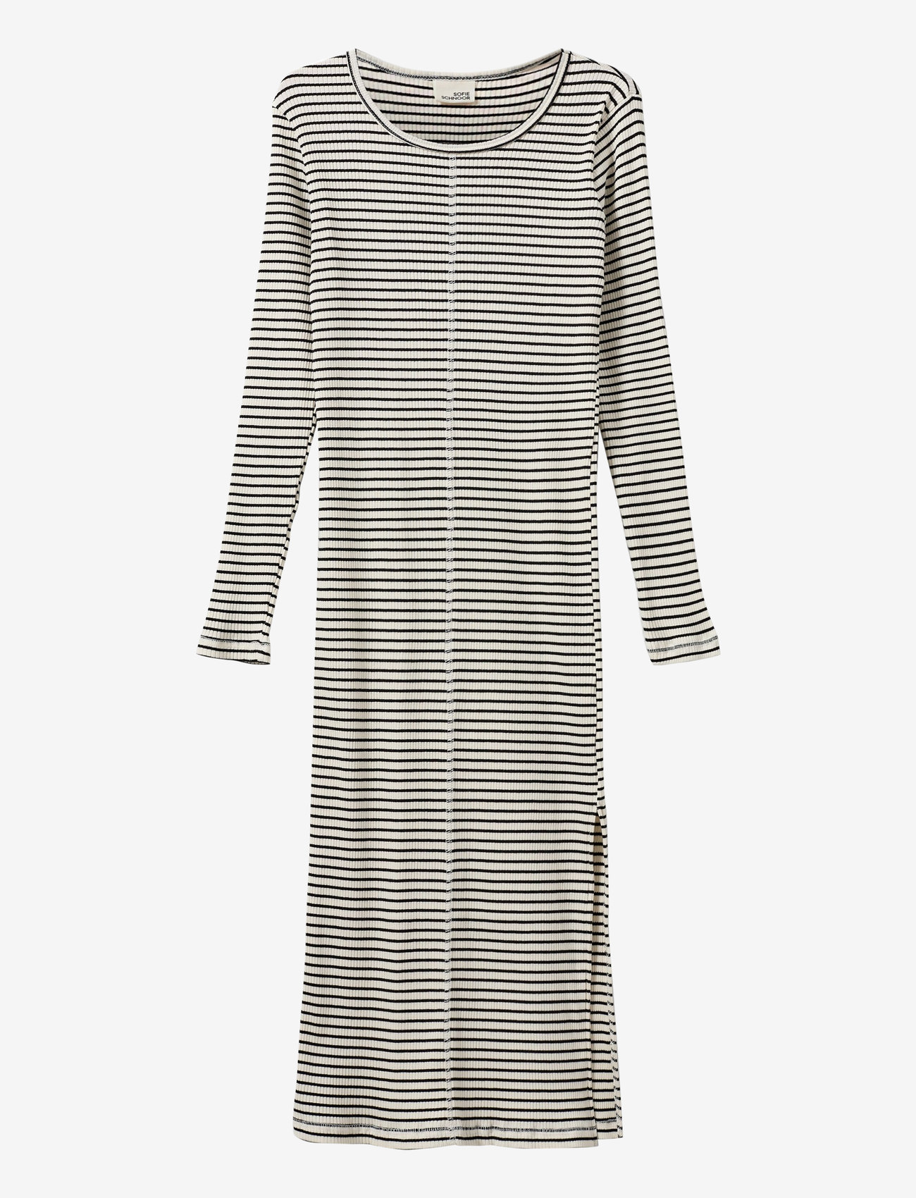 Sofie Schnoor Young - FACITASY DRESS - langärmelige freizeitkleider - black striped - 0