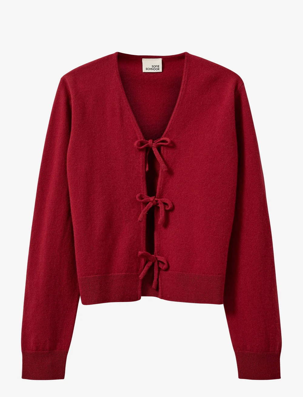 Sofie Schnoor Young - ELLASY CARDIGAN - susegamieji megztiniai - red - 0