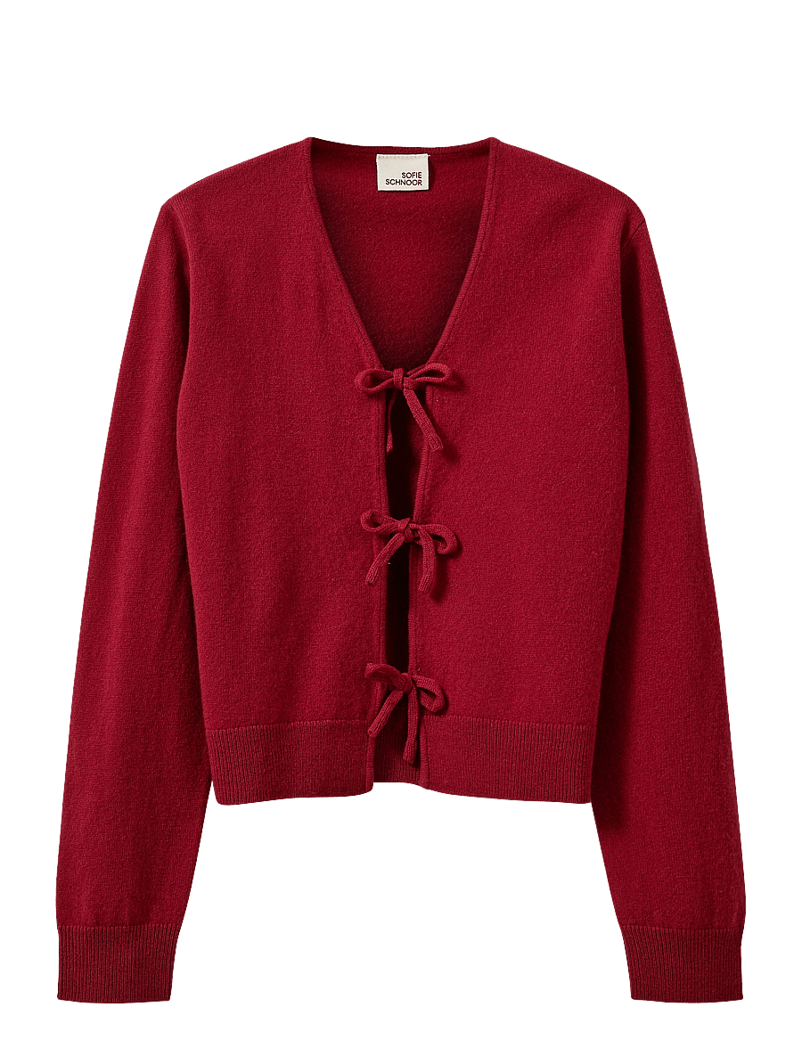 Sofie Schnoor Young - ELLASY CARDIGAN - cardigans - red - 0