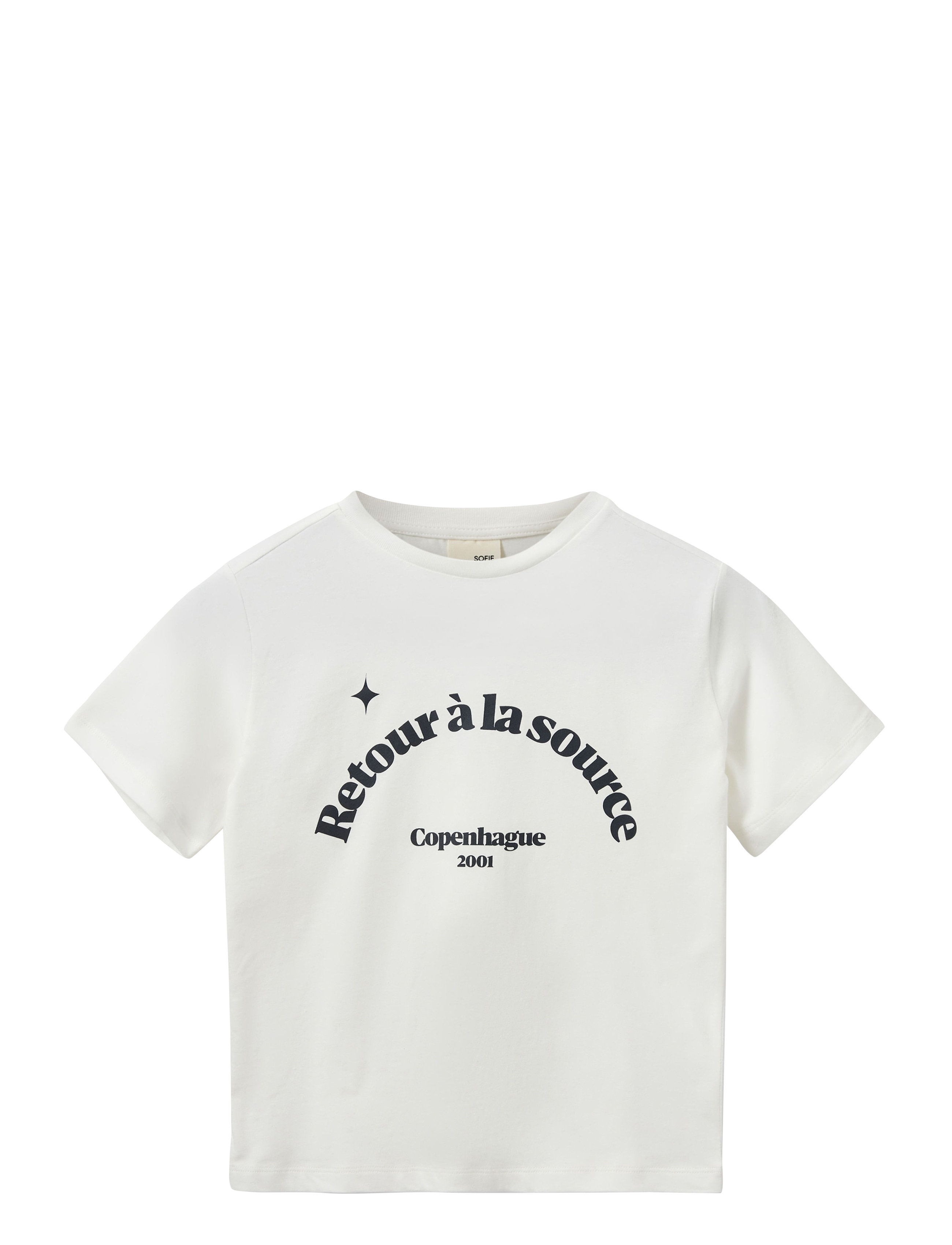 ZENASY T-SHIRT - SNOW WHITE BLUE PRINT