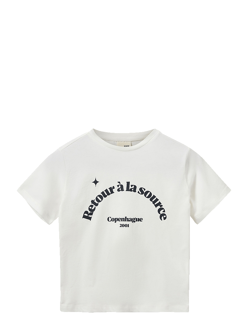 Sofie Schnoor Young - ZENASY T-SHIRT - korte mouwen - snow white blue print - 0