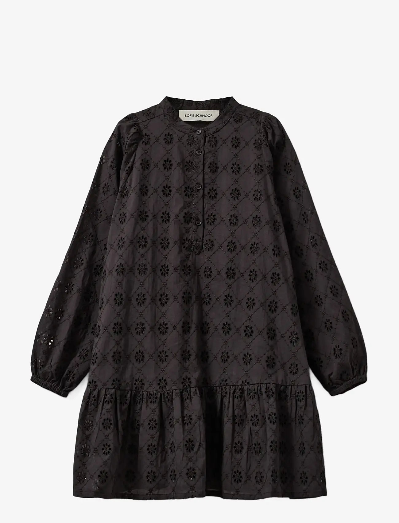 Sofie Schnoor Young - VIRASY DRESS - langärmelige freizeitkleider - black - 0