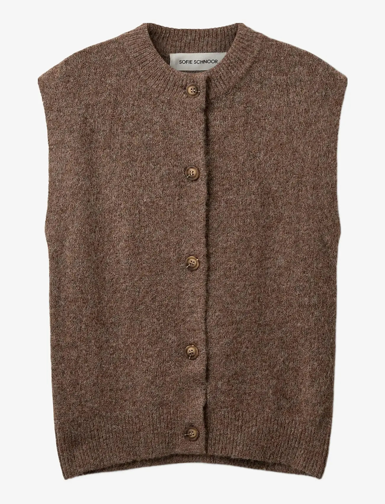 Sofie Schnoor Young - MAGSY VEST - brown melange - 0