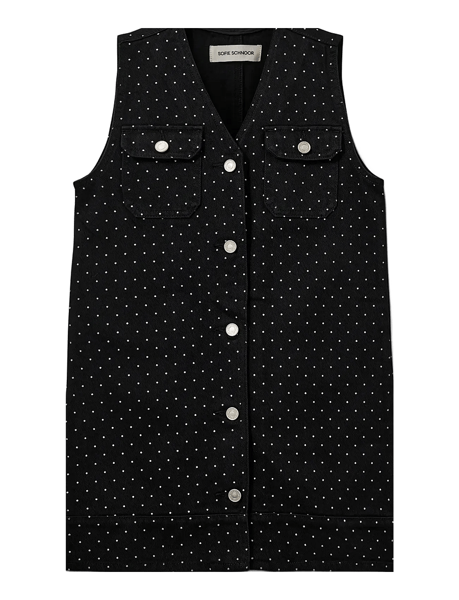 Sofie Schnoor Young - BILLIESY DRESS - Ärmellose freizeitkleider - black - 0