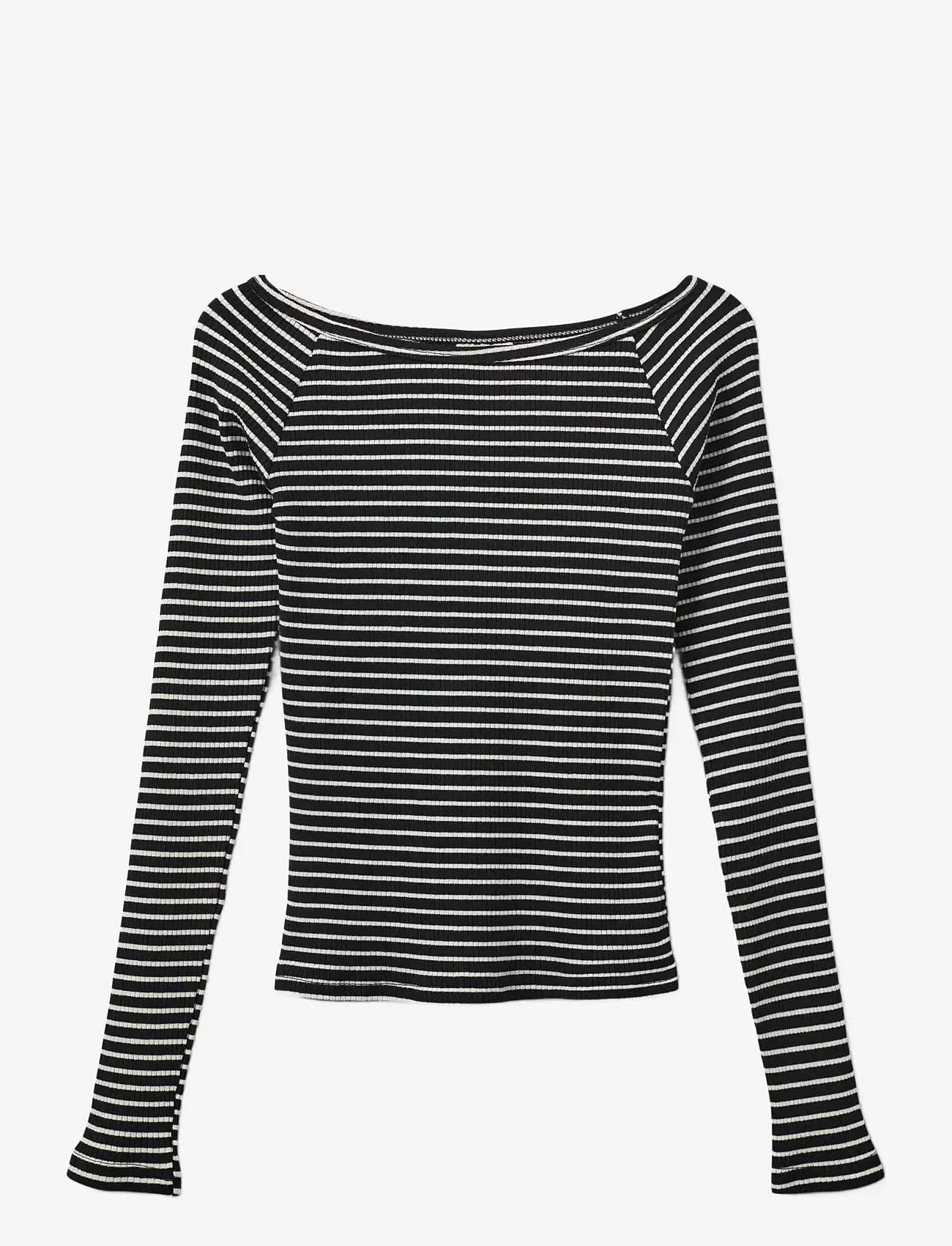 Sofie Schnoor Young - SOMASY BLOUSE - long-sleeved t-shirts - black striped - 0