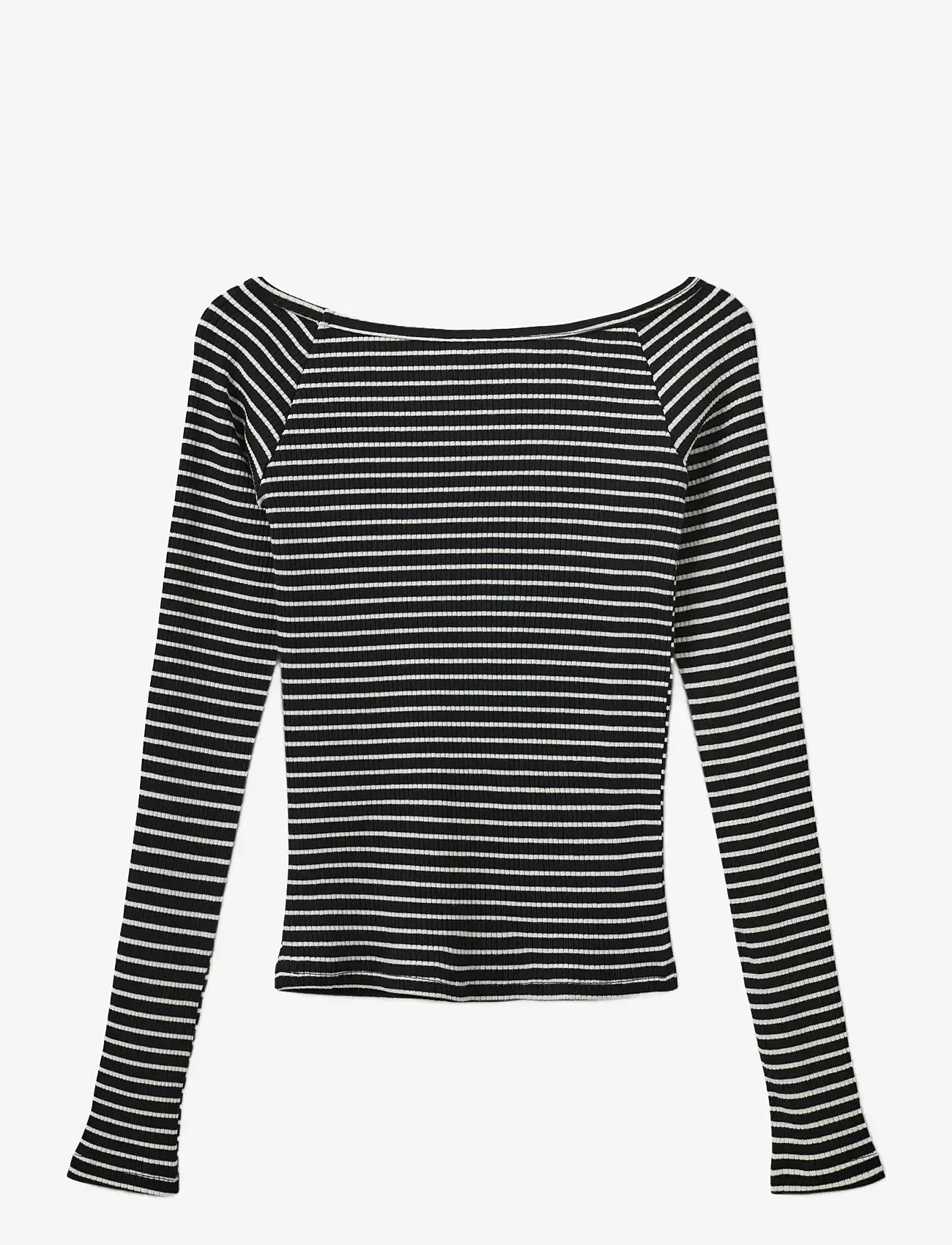 Sofie Schnoor Young - SOMASY BLOUSE - long-sleeved t-shirts - black striped - 1