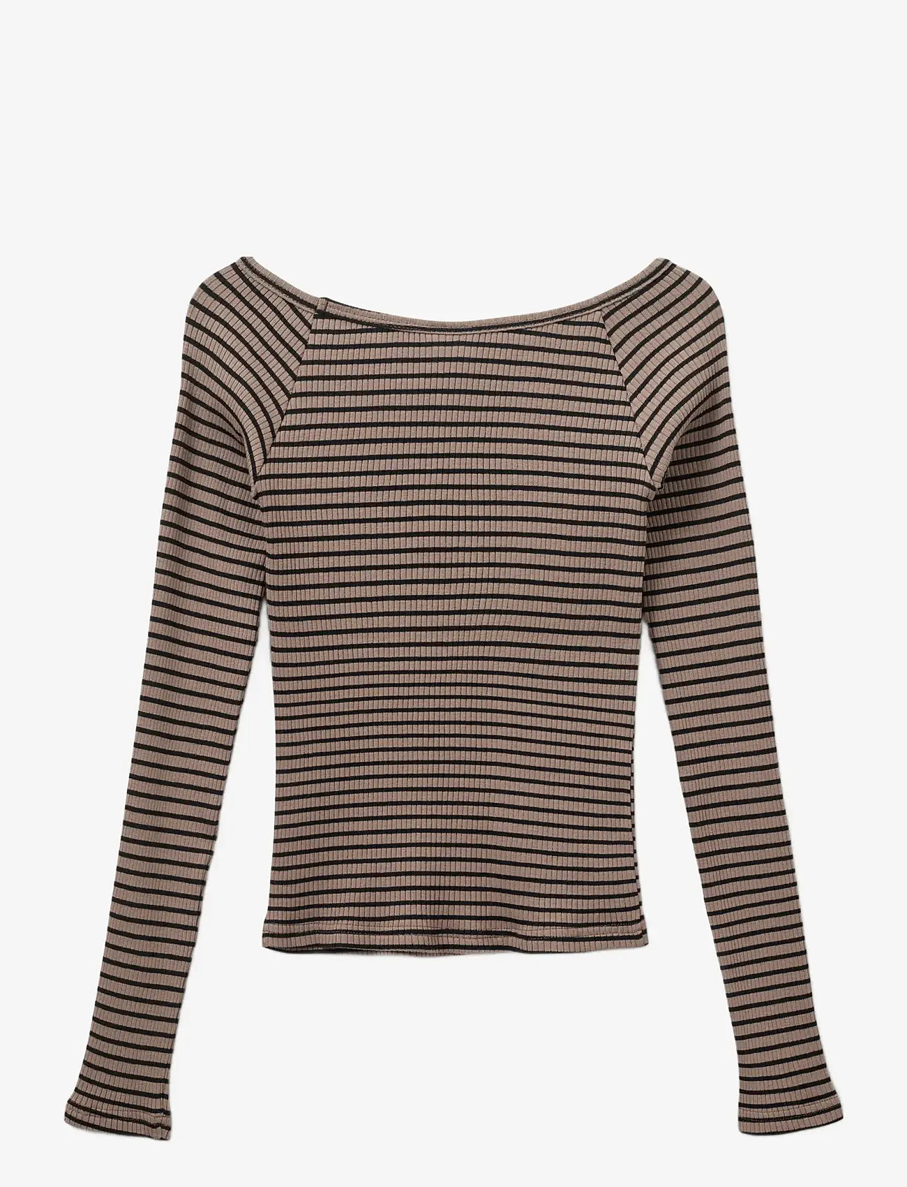 Sofie Schnoor Young - SOMASY BLOUSE - långärmade t-shirts - brown striped - 1