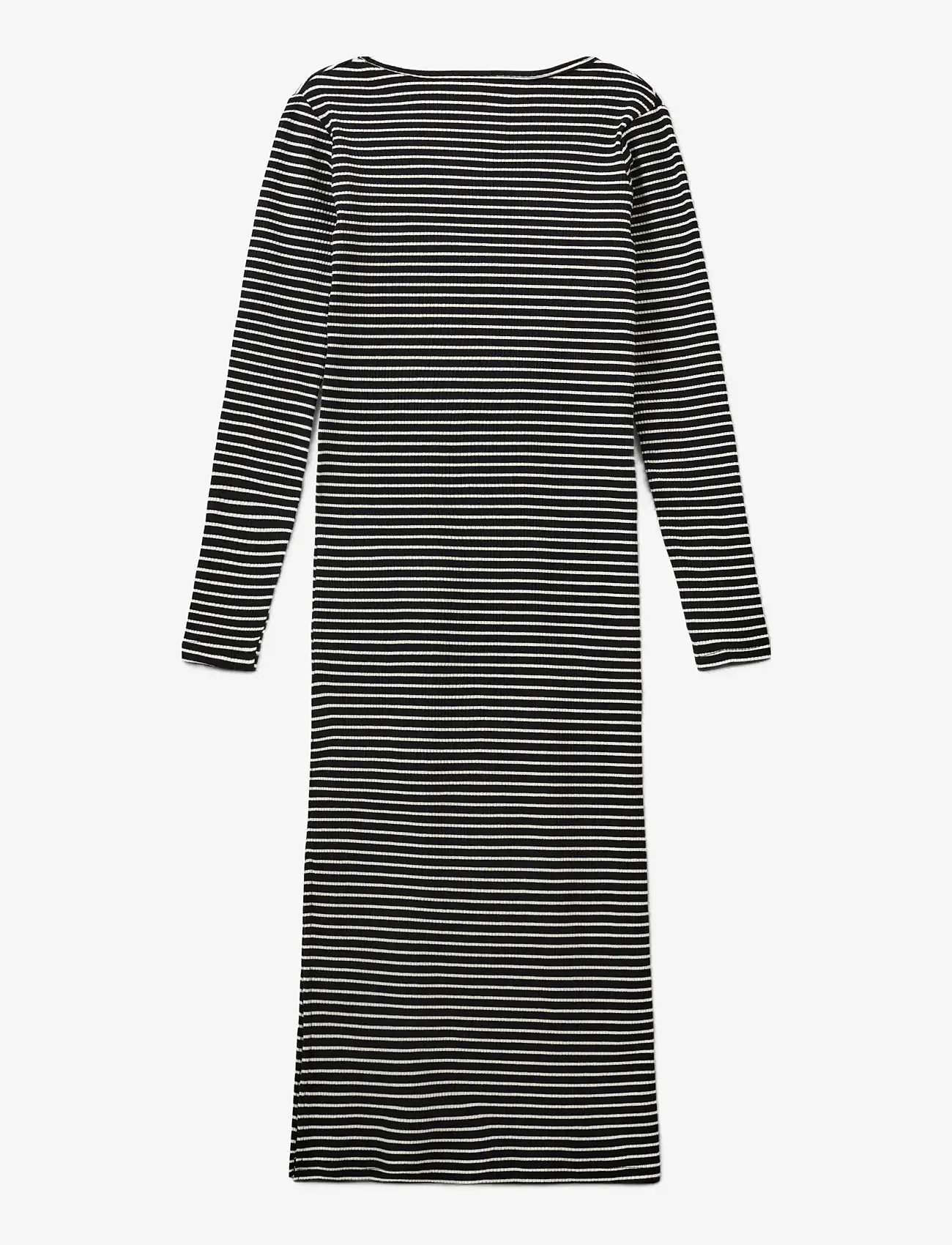 Sofie Schnoor Young - FACITASY DRESS - pikkade varrukatega vabaaja kleidid - black striped - 1