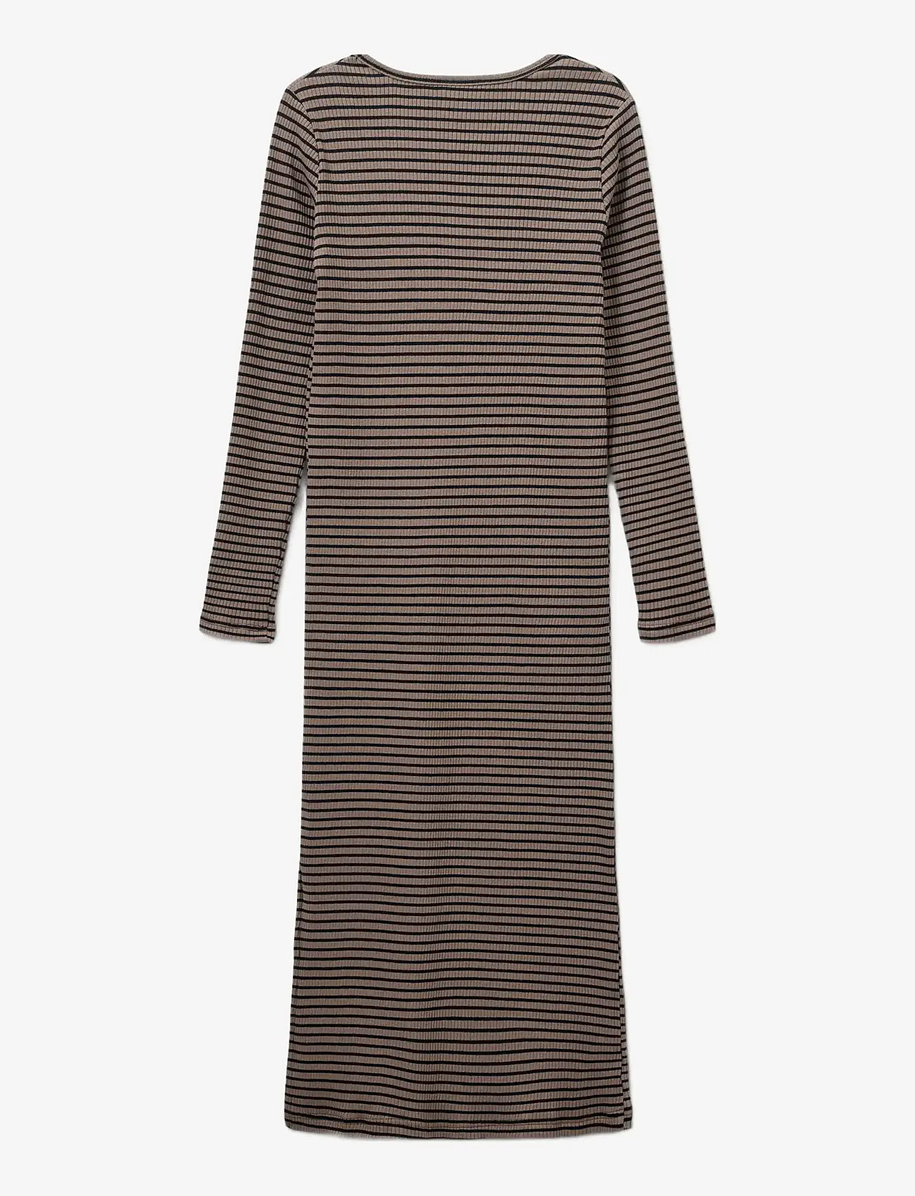 Sofie Schnoor Young - FACITASY DRESS - pitkähihaiset arkimekot - brown striped - 1