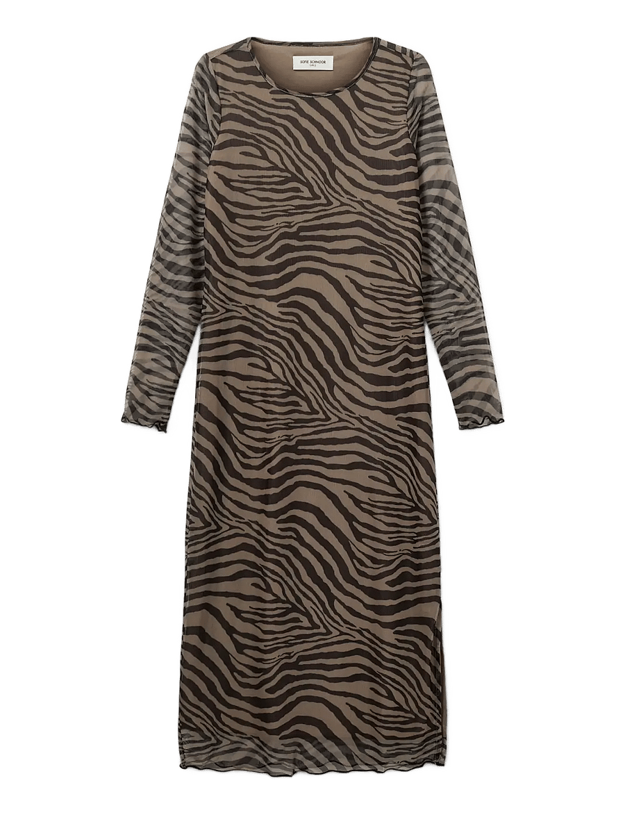 Sofie Schnoor Young - CALASY DRESS - pitkähihaiset arkimekot - brown - 0