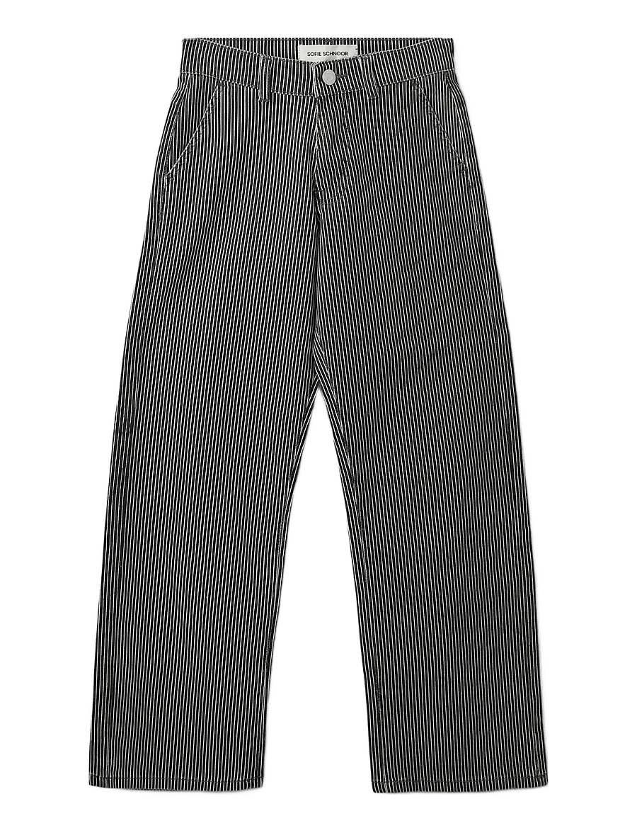 Sofie Schnoor Young - SIENNASY JEANS - tiesaus kirpimo džinsai - black striped - 0