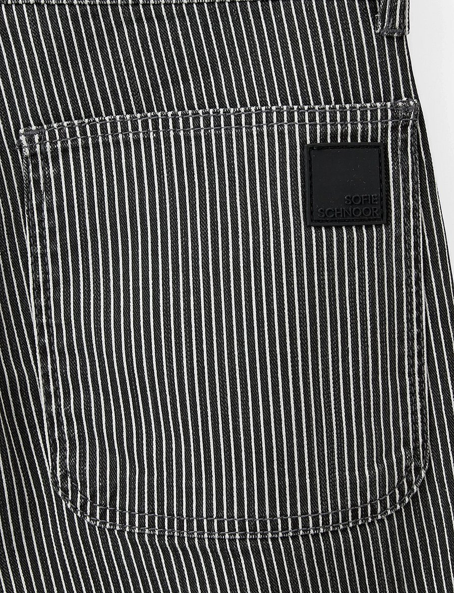 Sofie Schnoor Young - SIENNASY JEANS - tiesaus kirpimo džinsai - black striped - 3