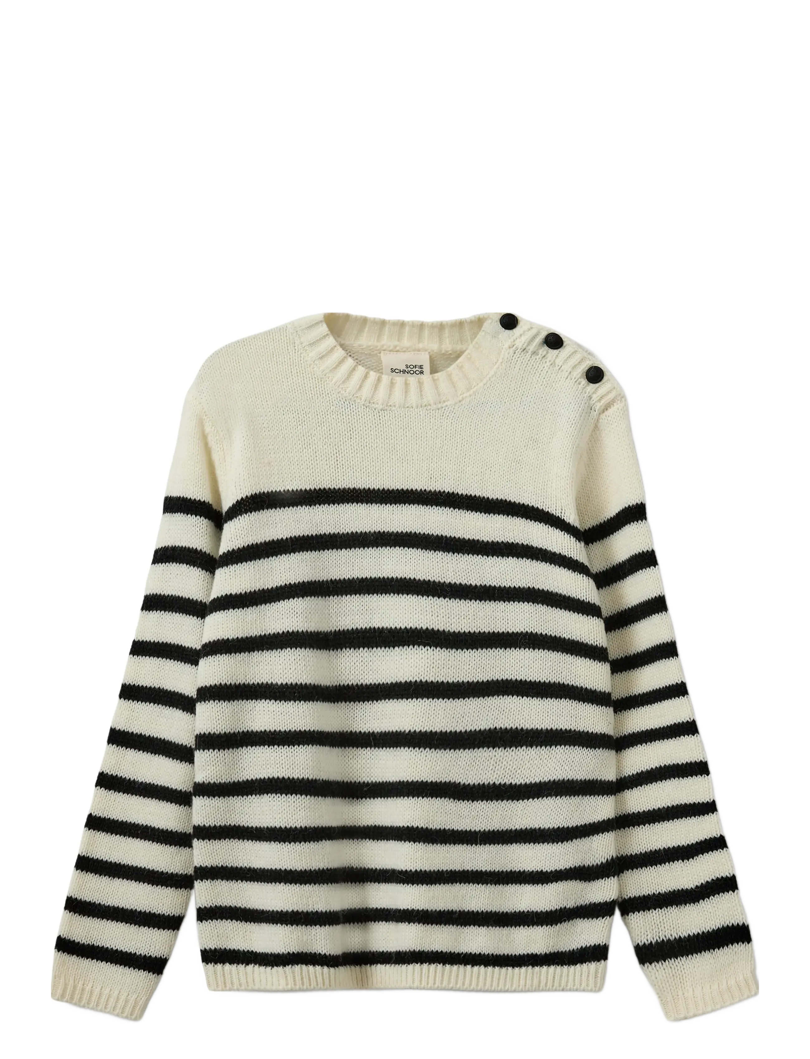 Sofie Schnoor Young Tildasy Knit, 152, Cream, Strik > Pullovere, Børn