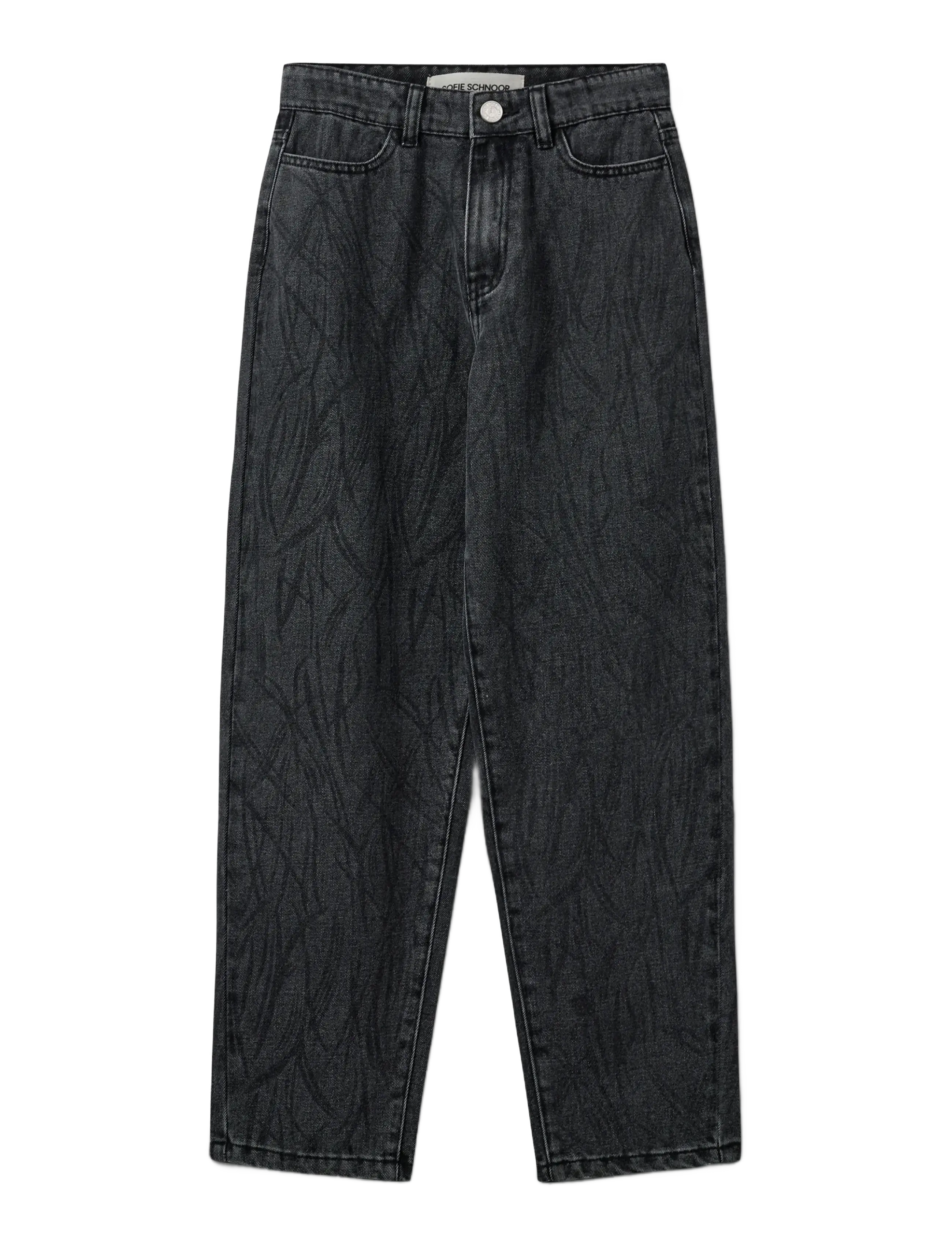 Sofie Schnoor Young Tokyosy Jeans, 128, Black, Jeans > Løse Jeans, Børn