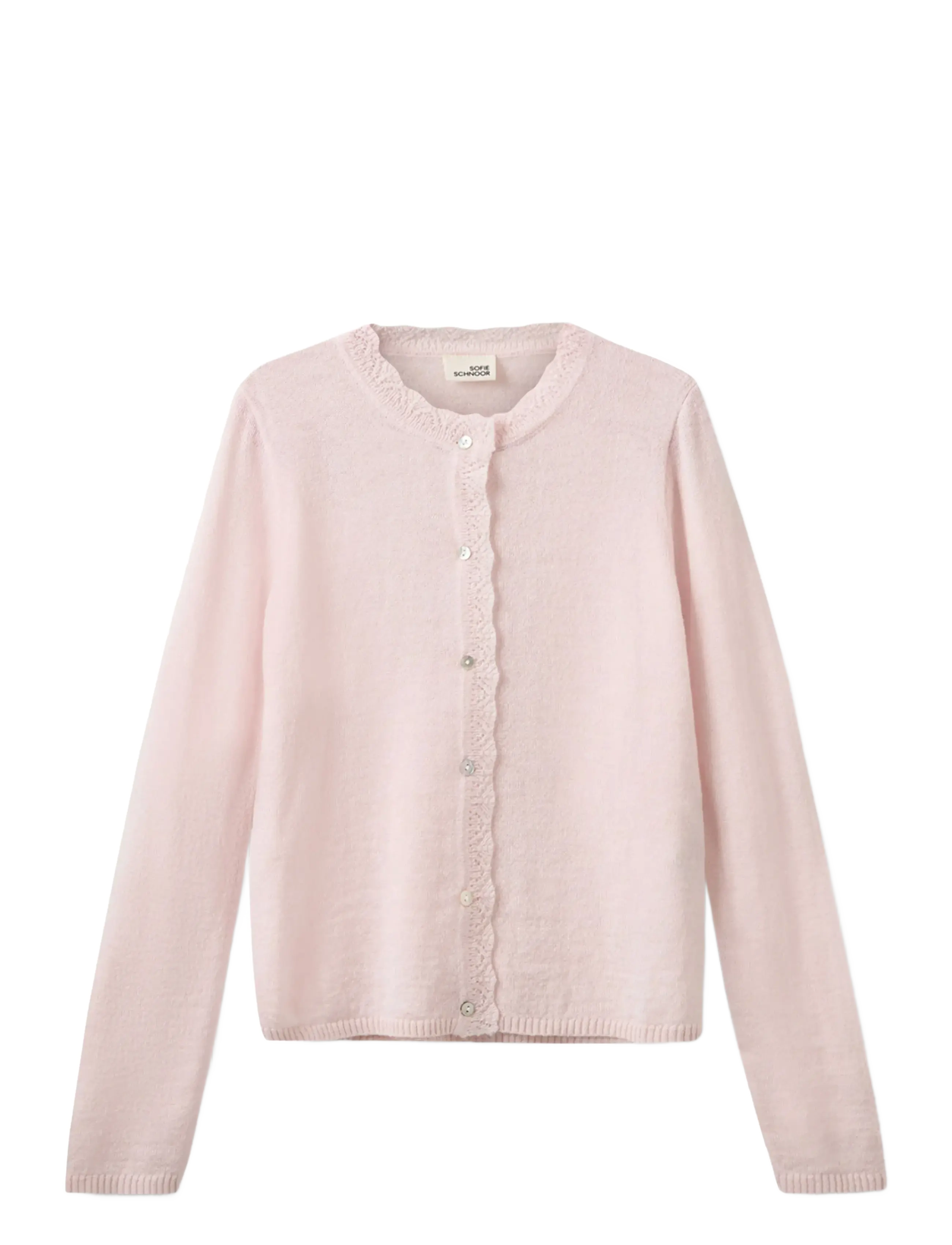 Sofie Schnoor Young SKYLARSY CARDIGAN - Knitwear - CORAL PINK / pink/rose