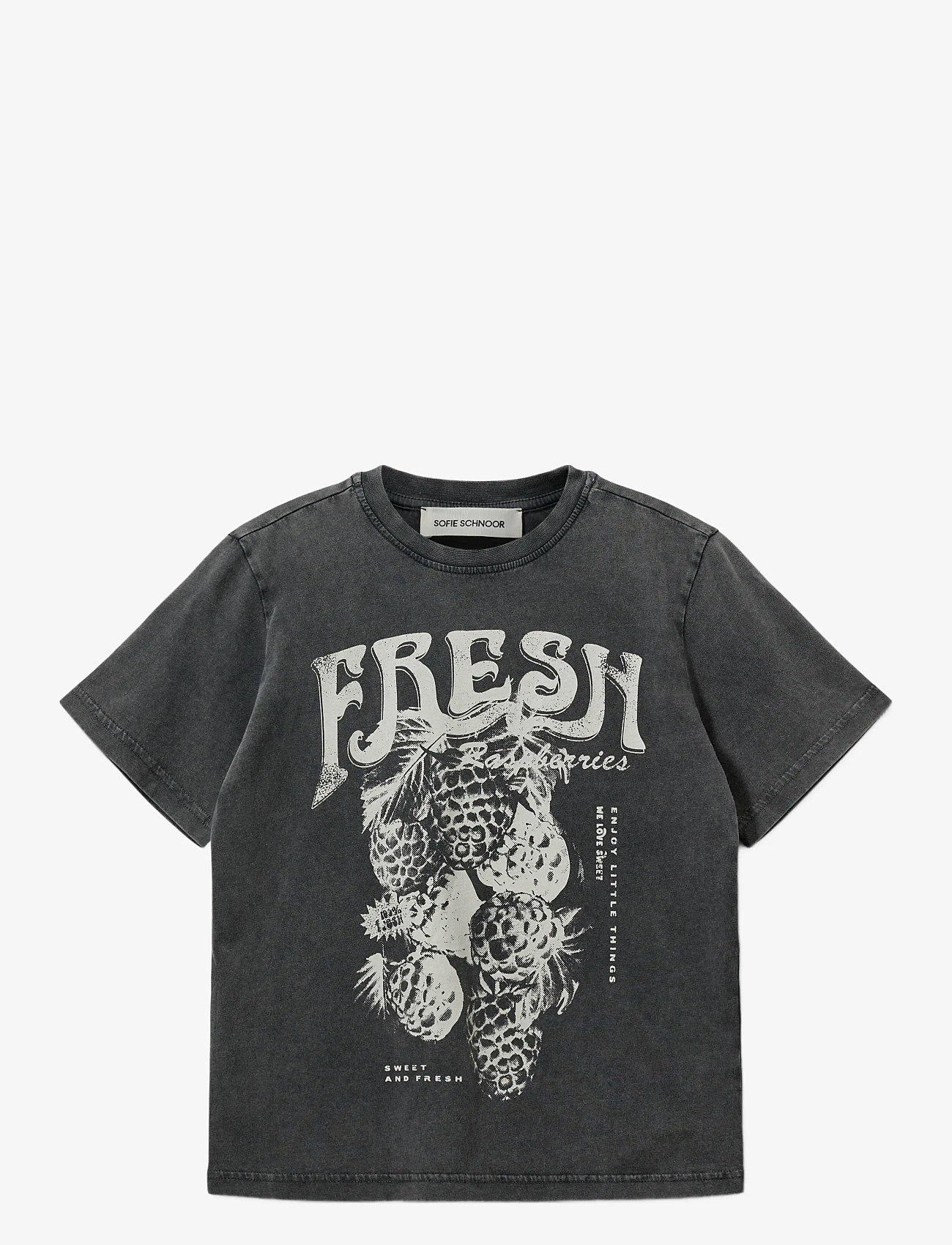 Sofie Schnoor Young - ZENASY T-SHIRT - kurzärmelige - stone washed black - 0