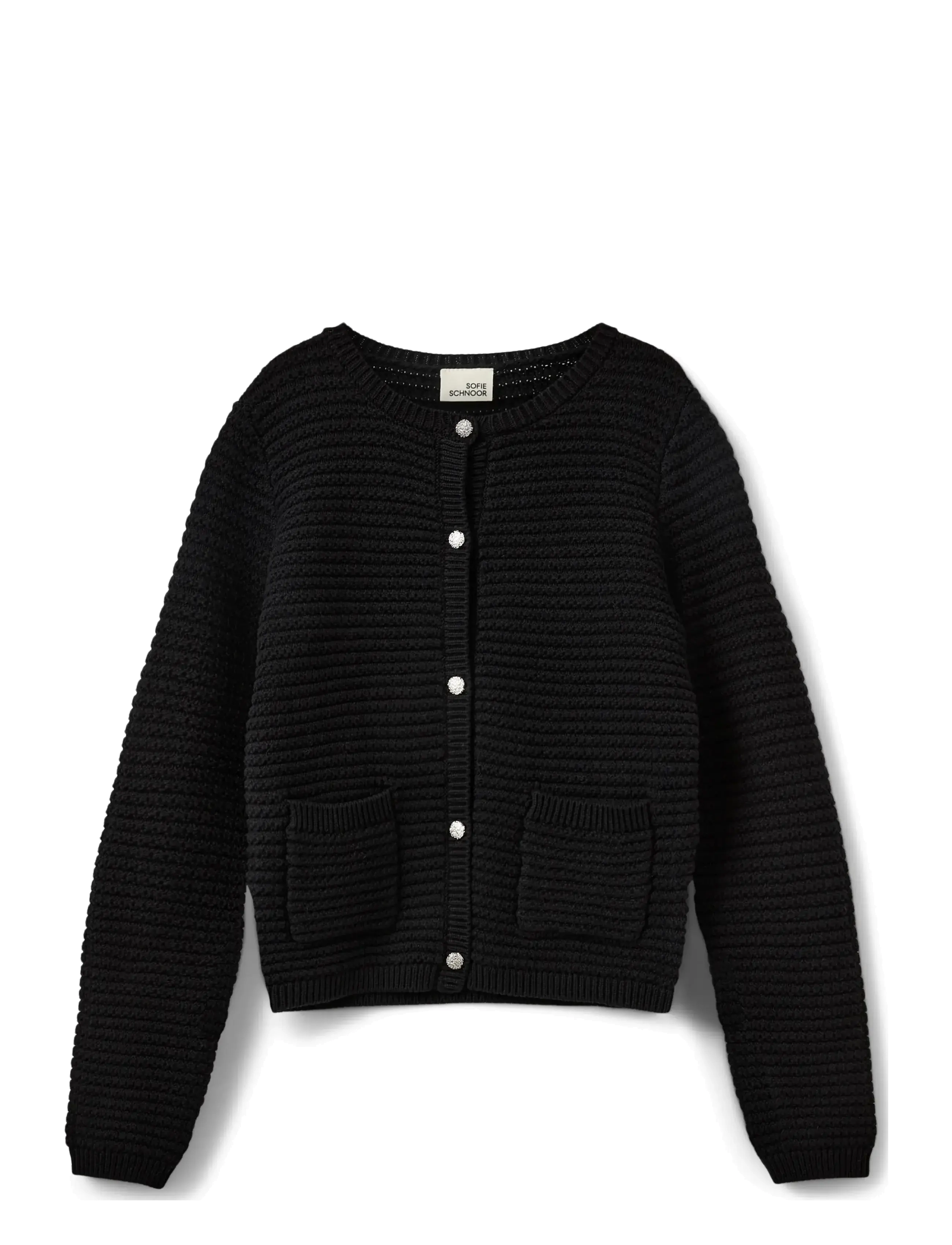 Sofie Schnoor Young KYRASK CARDIGAN - Strik - BLACK / black