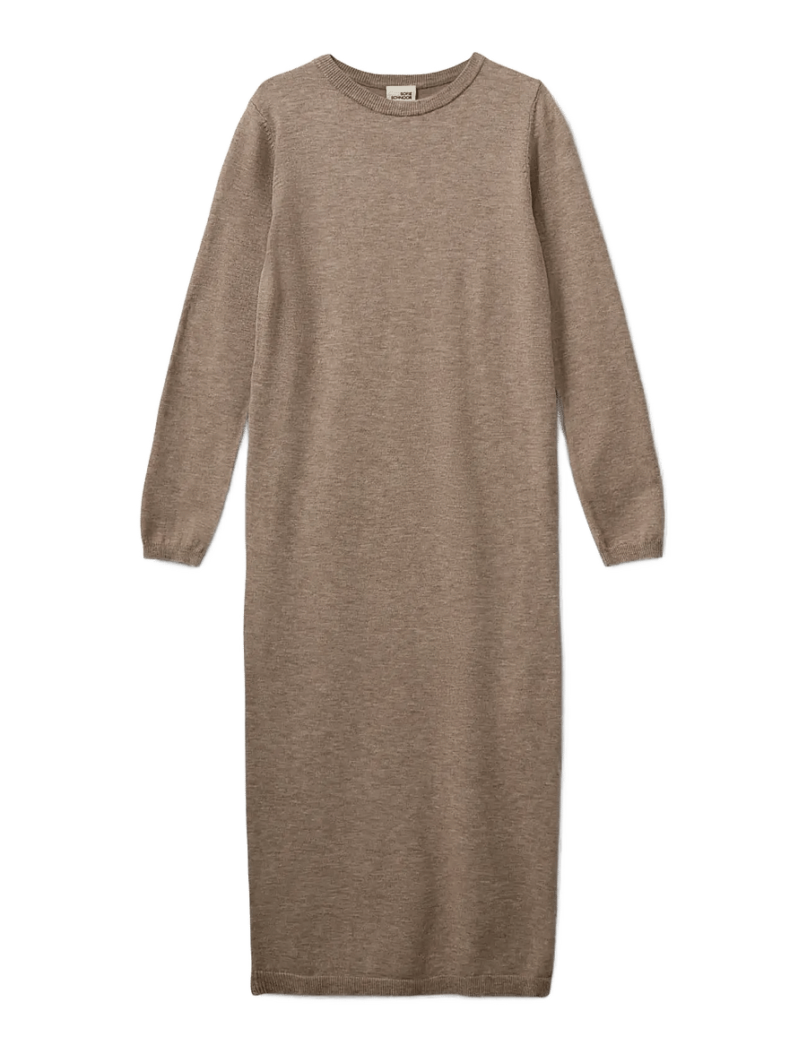 Sofie Schnoor Young - KORYSY DRESS - långärmade vardagsklänningar - deer melange - 0