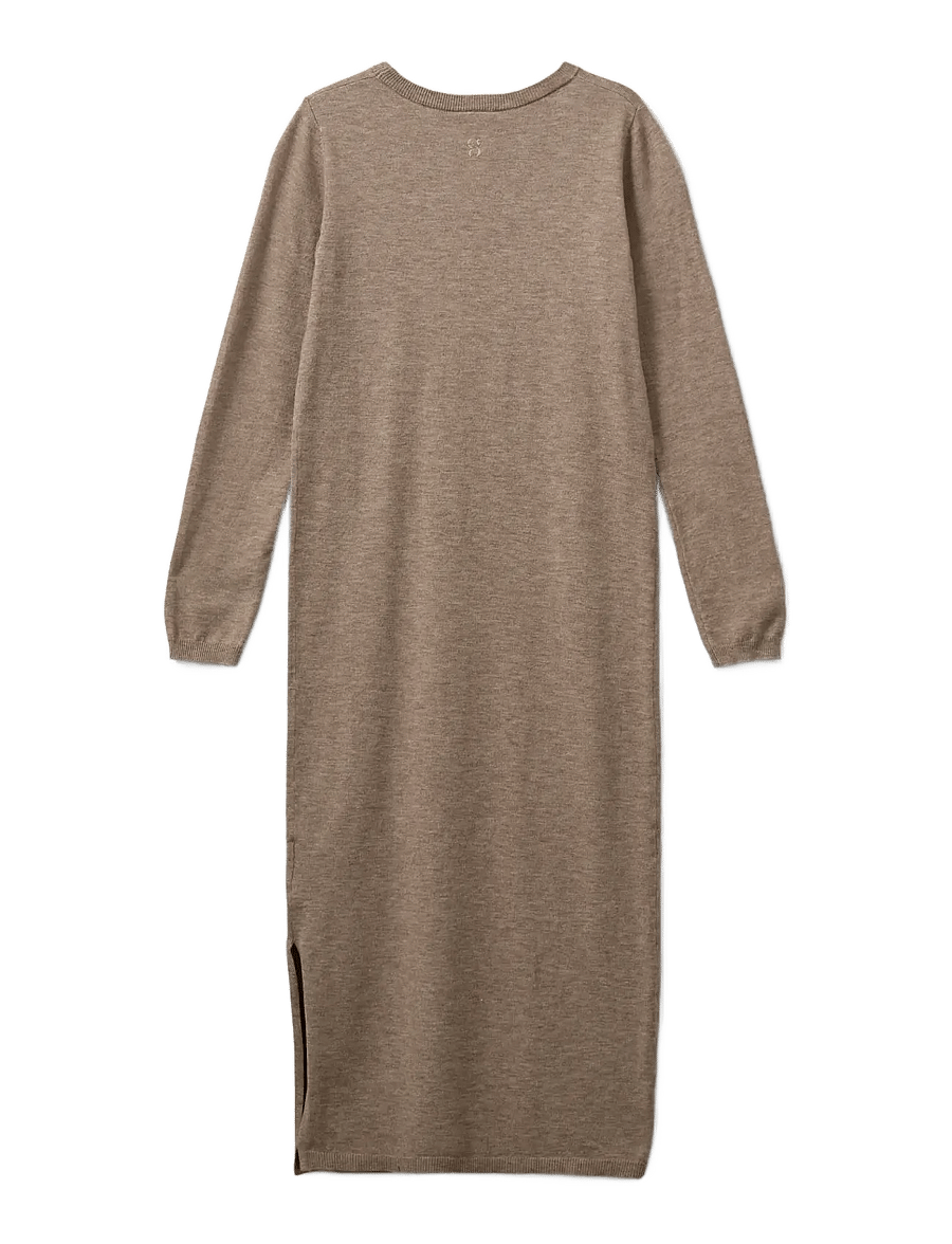 Sofie Schnoor Young - KORYSY DRESS - långärmade vardagsklänningar - deer melange - 1