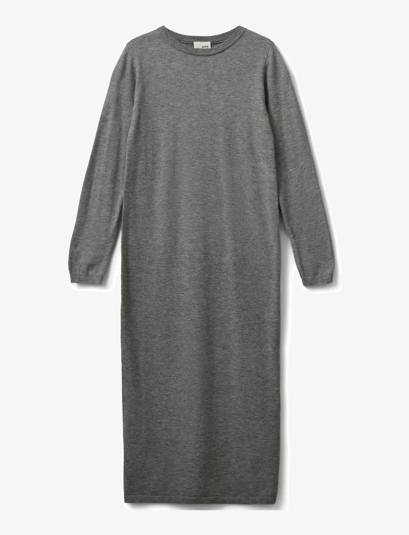 Sofie Schnoor Young - KORYSY DRESS - långärmade vardagsklänningar - grey melange - 1